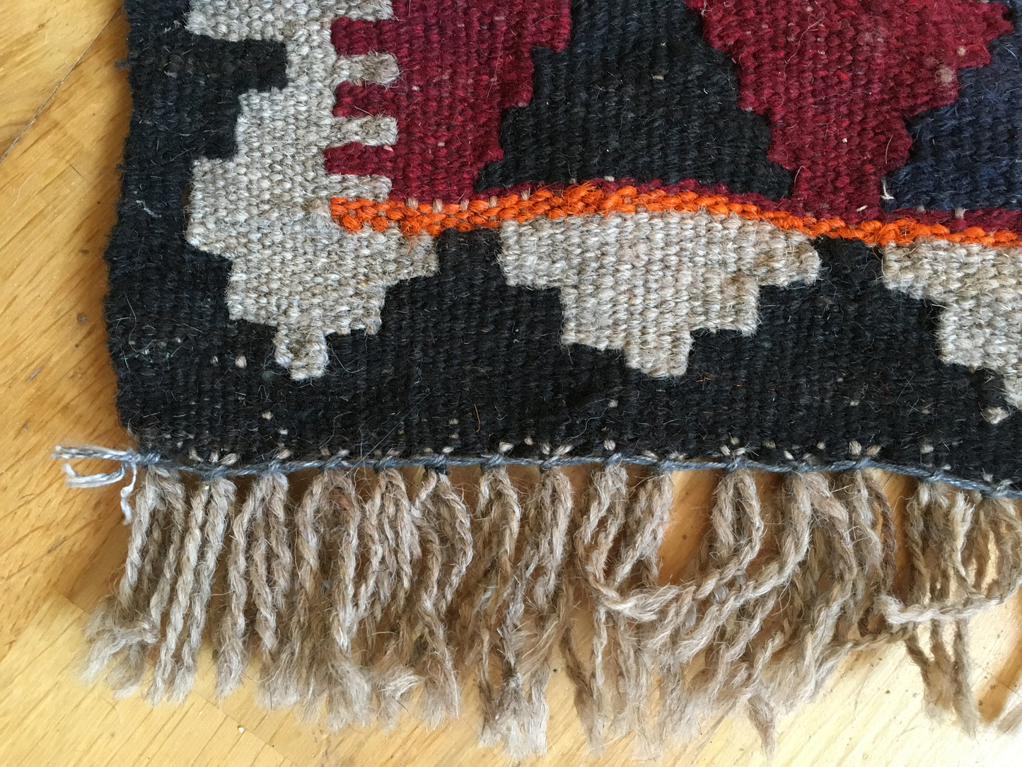 Old hand-woven rug