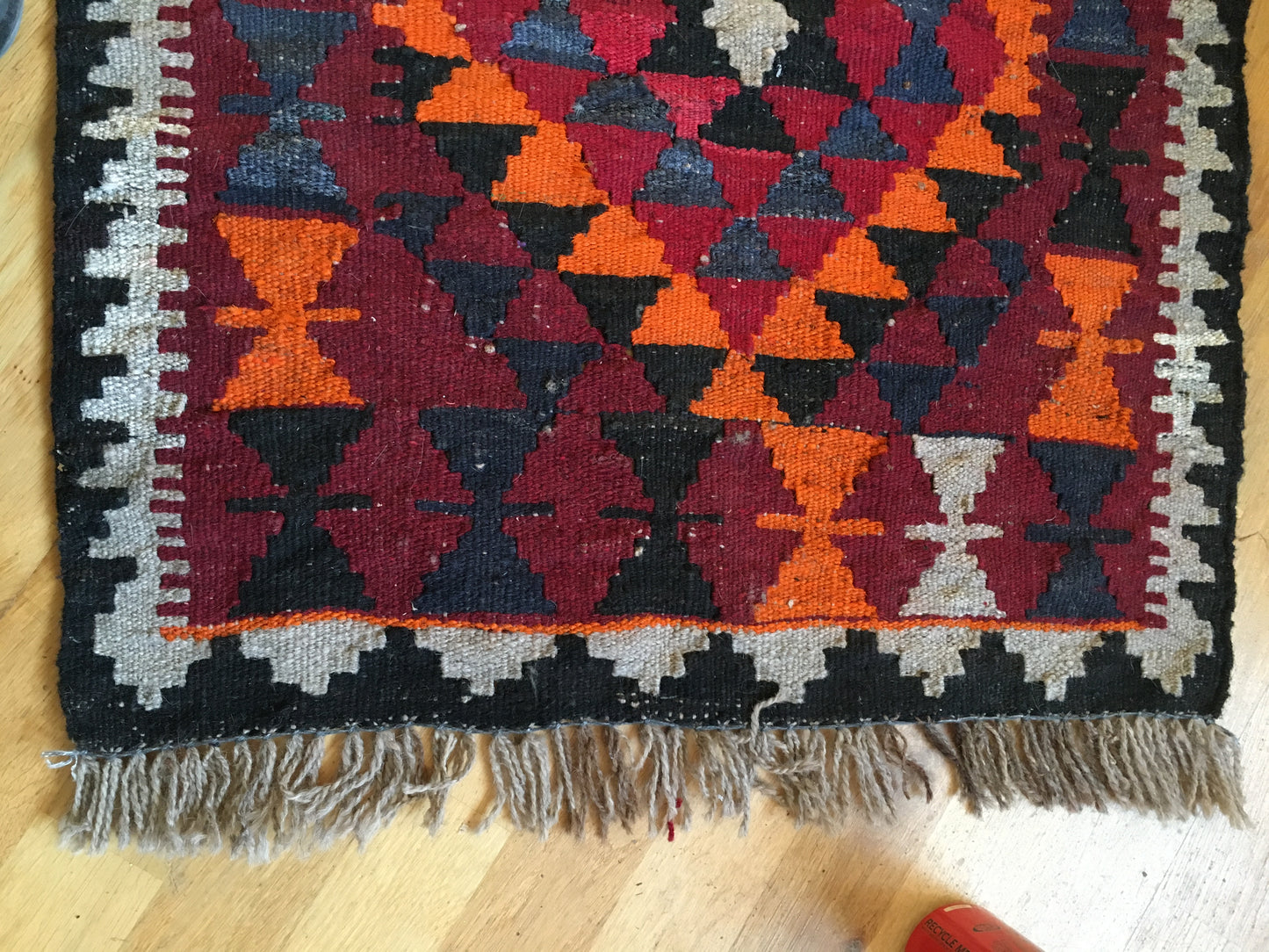 Old hand-woven rug