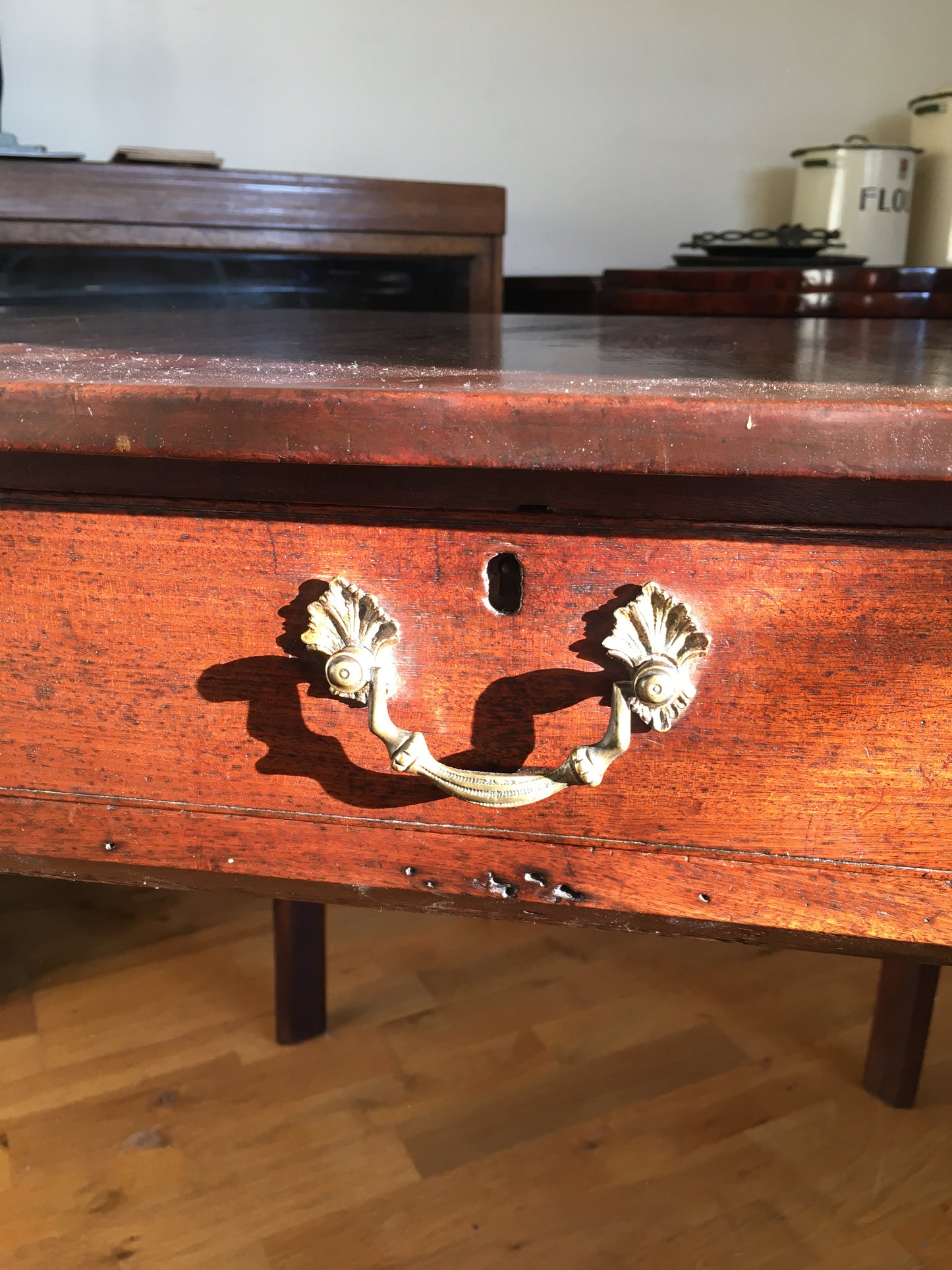 Georgian mahogany pembroke occasional table.