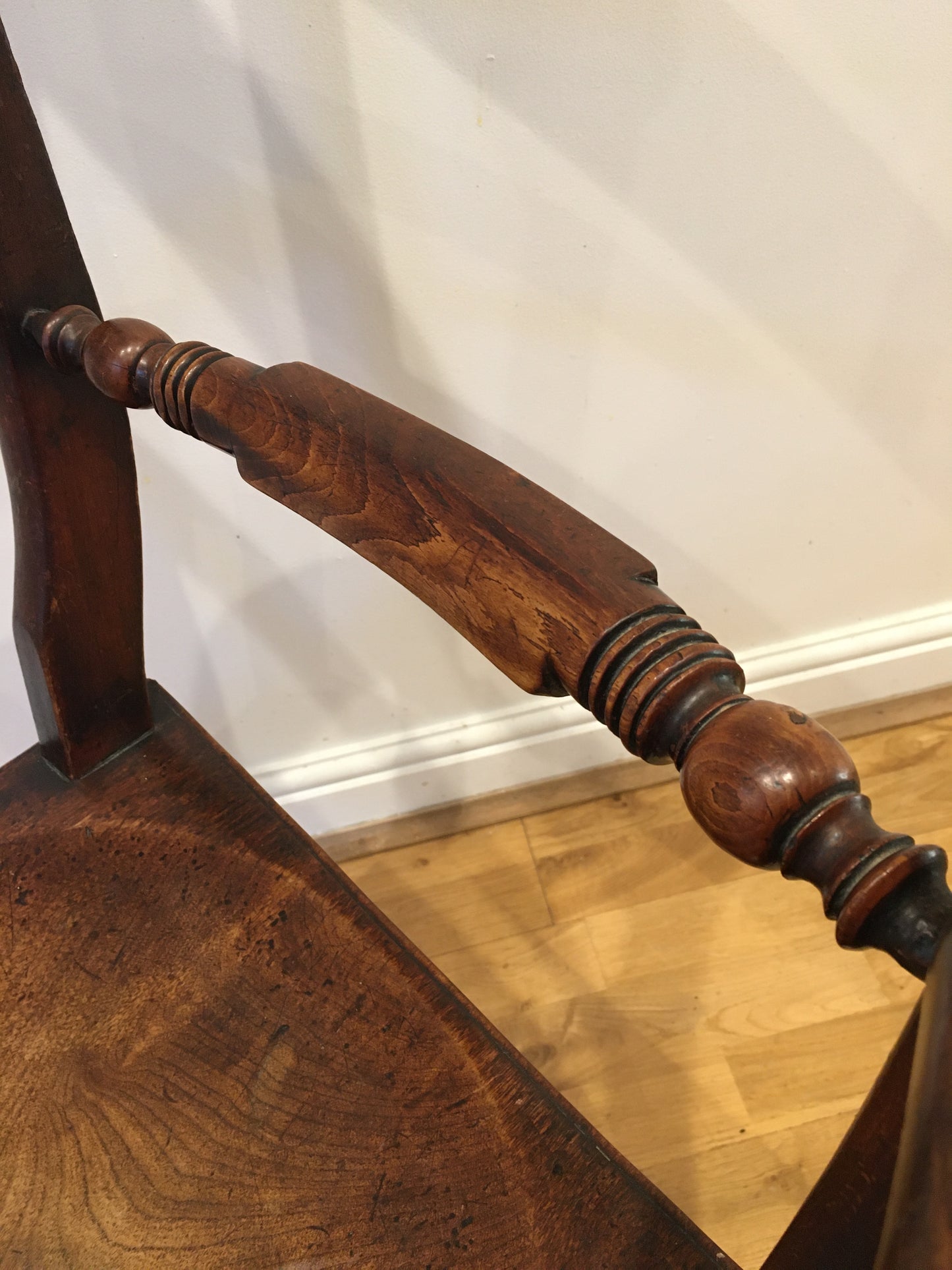 Rare 19th century Oxford bar back high back chair/armchair.