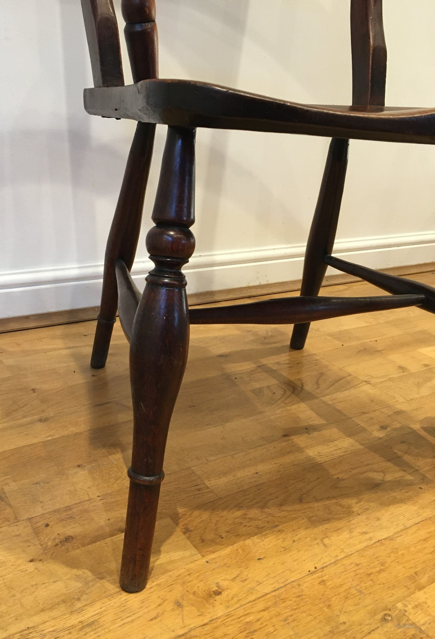 Rare 19th century Oxford bar back high back chair/armchair.