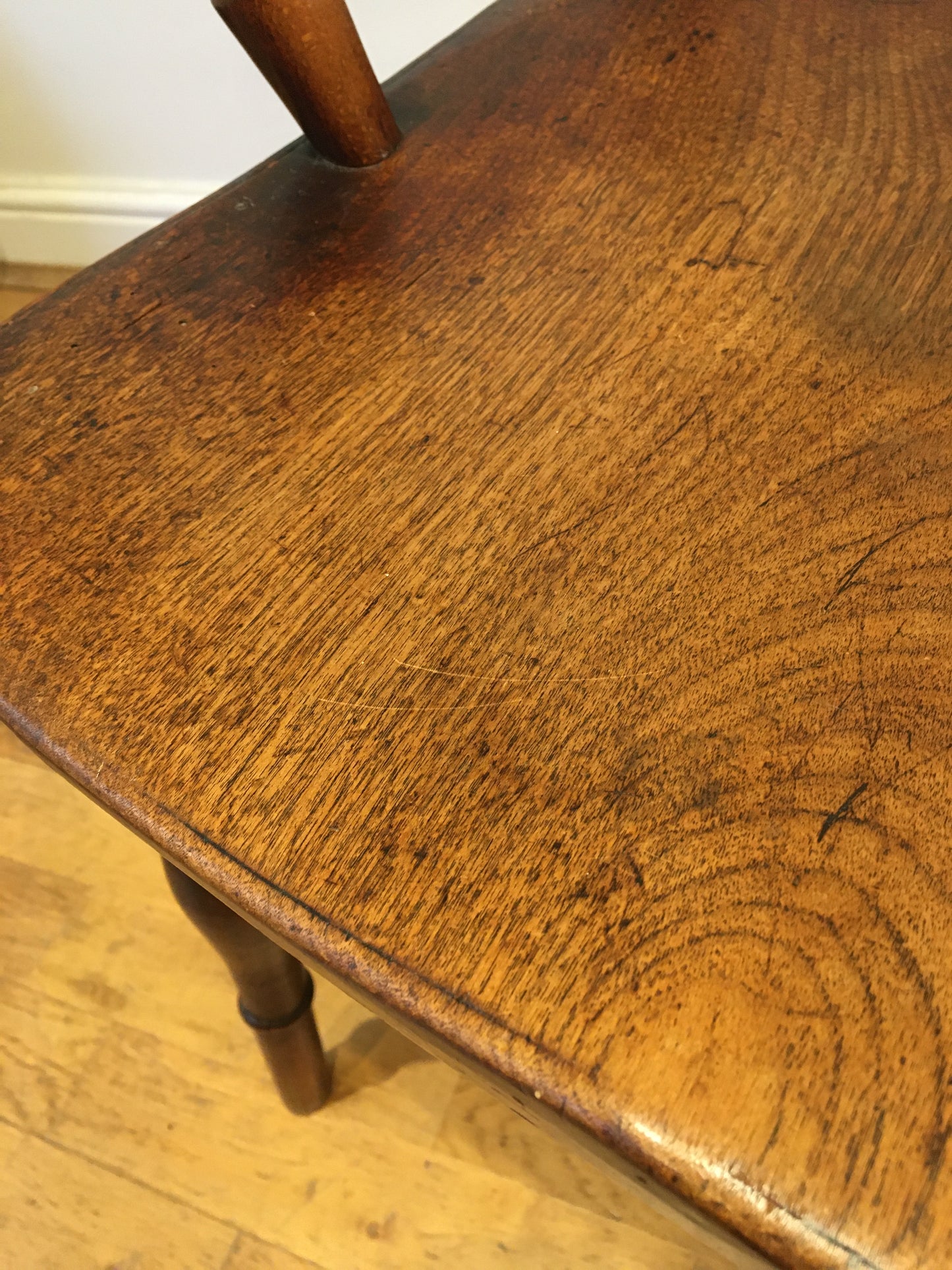 Rare 19th century Oxford bar back high back chair/armchair.