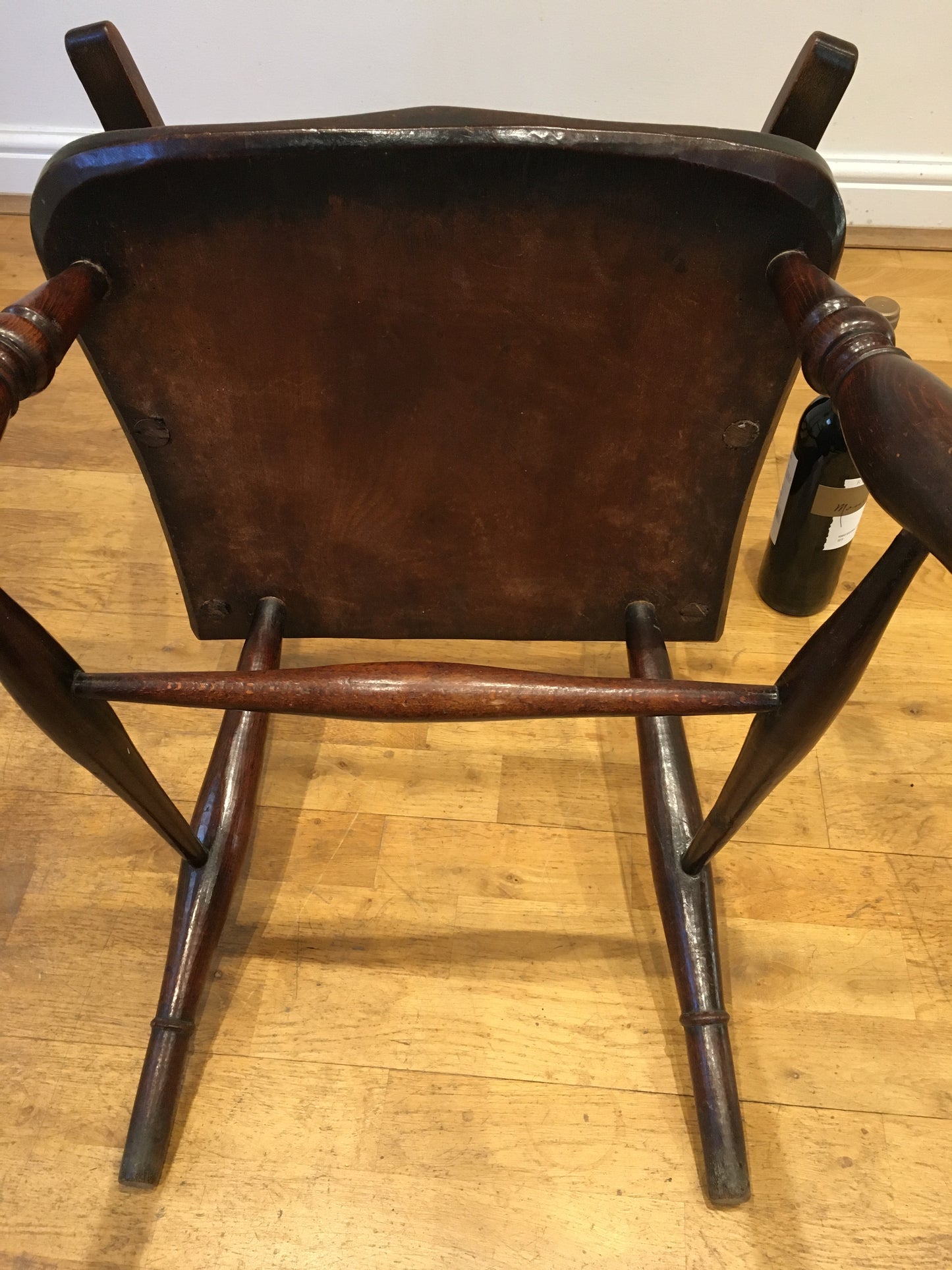 Rare 19th century Oxford bar back high back chair/armchair.
