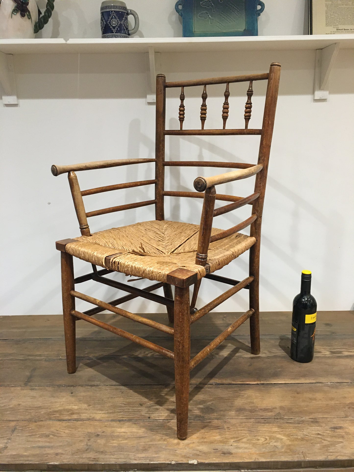 Fine 19th century Sussex armchair.