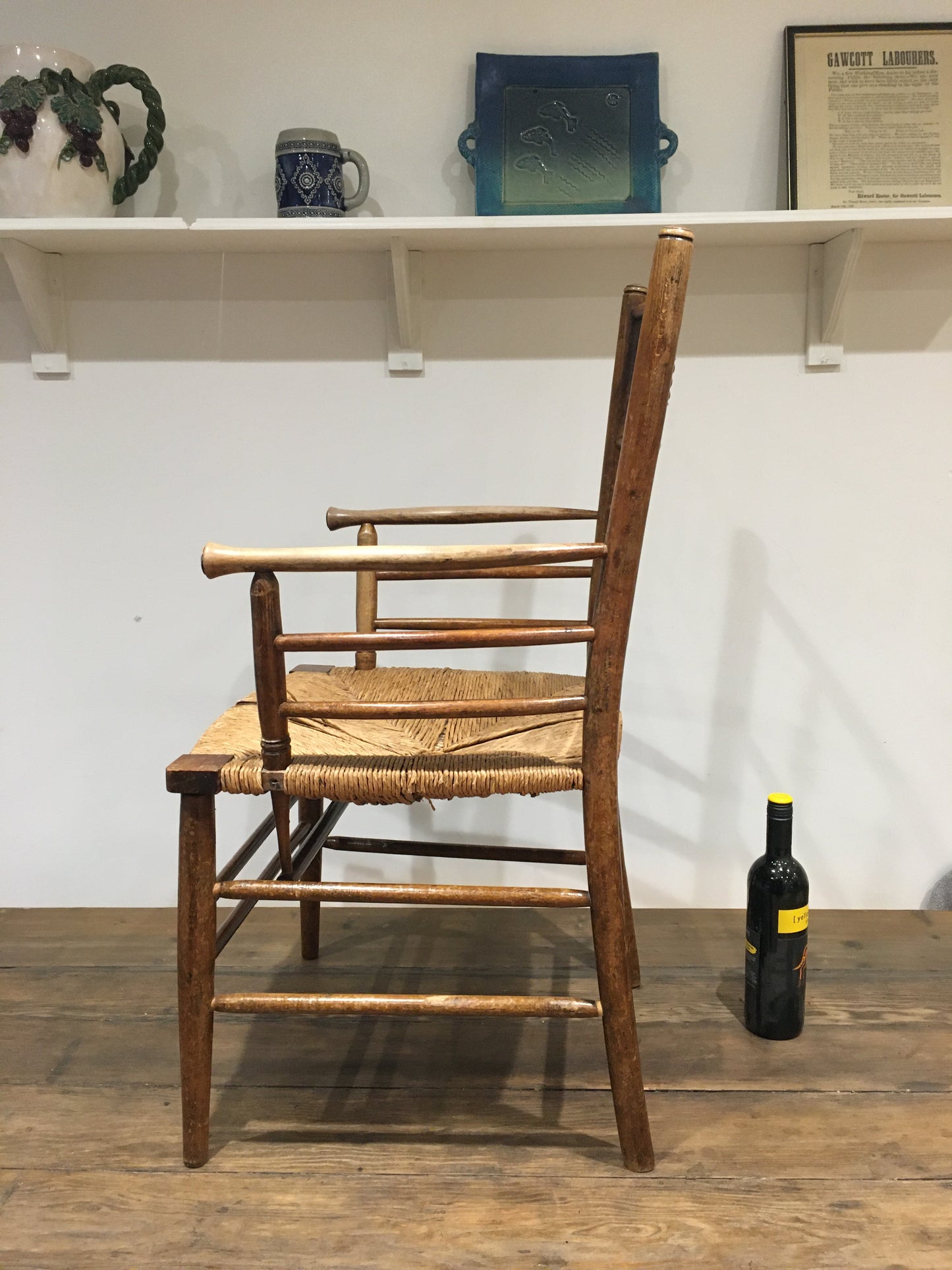 Fine 19th century Sussex armchair.