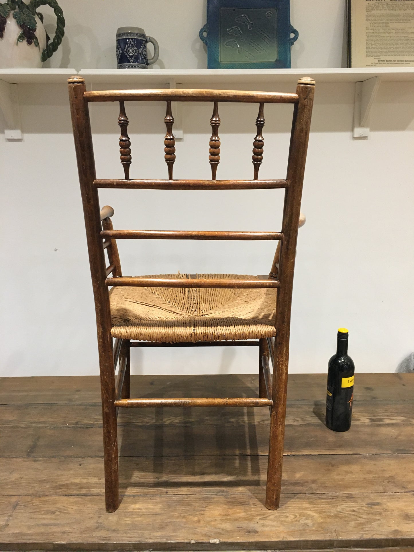 Fine 19th century Sussex armchair.