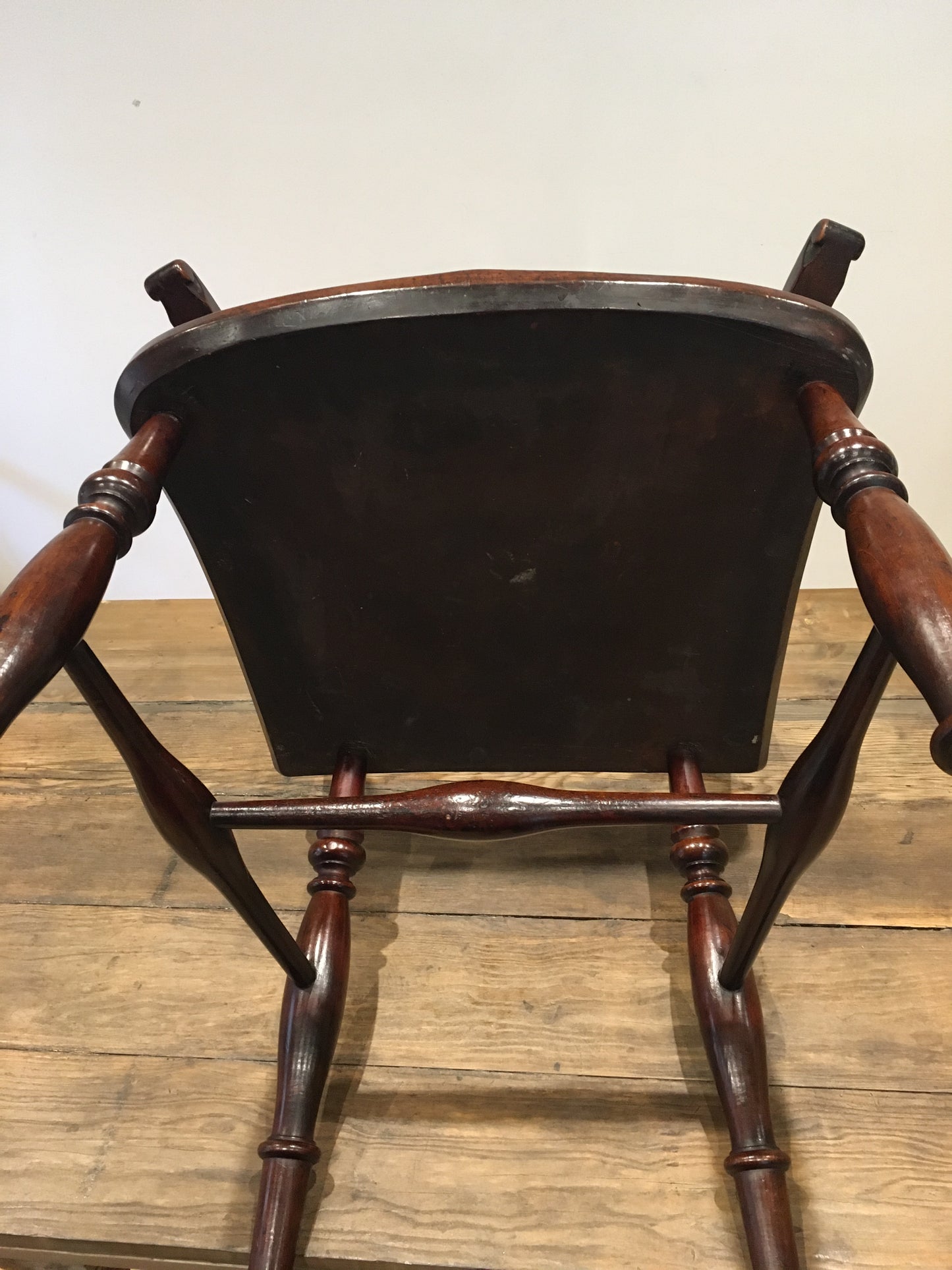Interesting 19th century high back armchair.