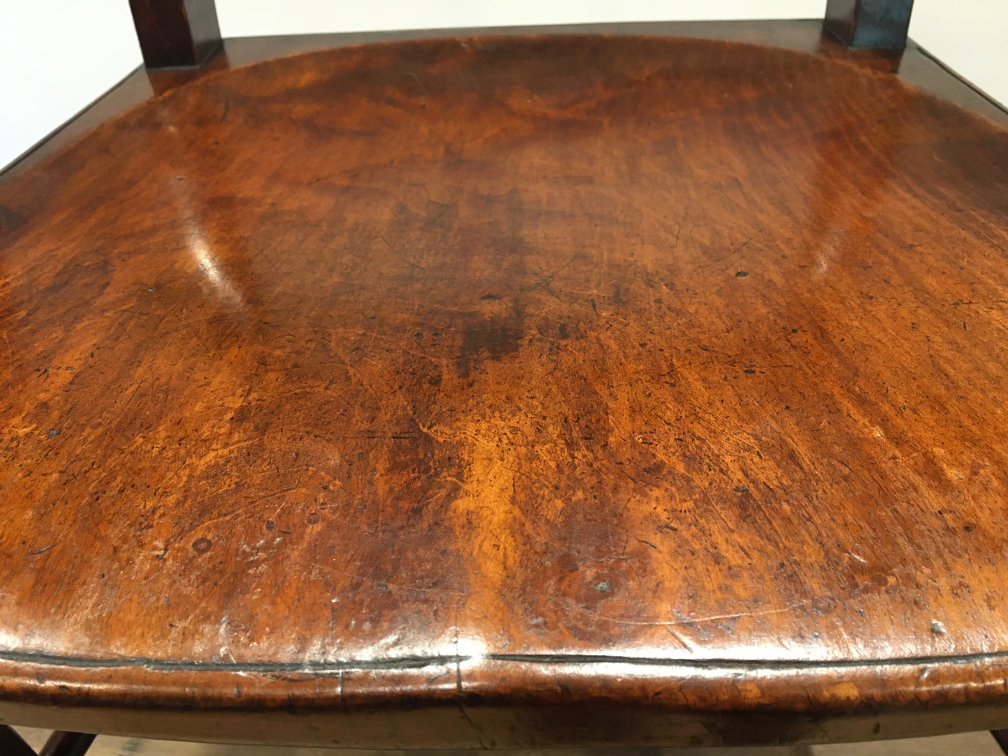 Interesting 19th century high back armchair.