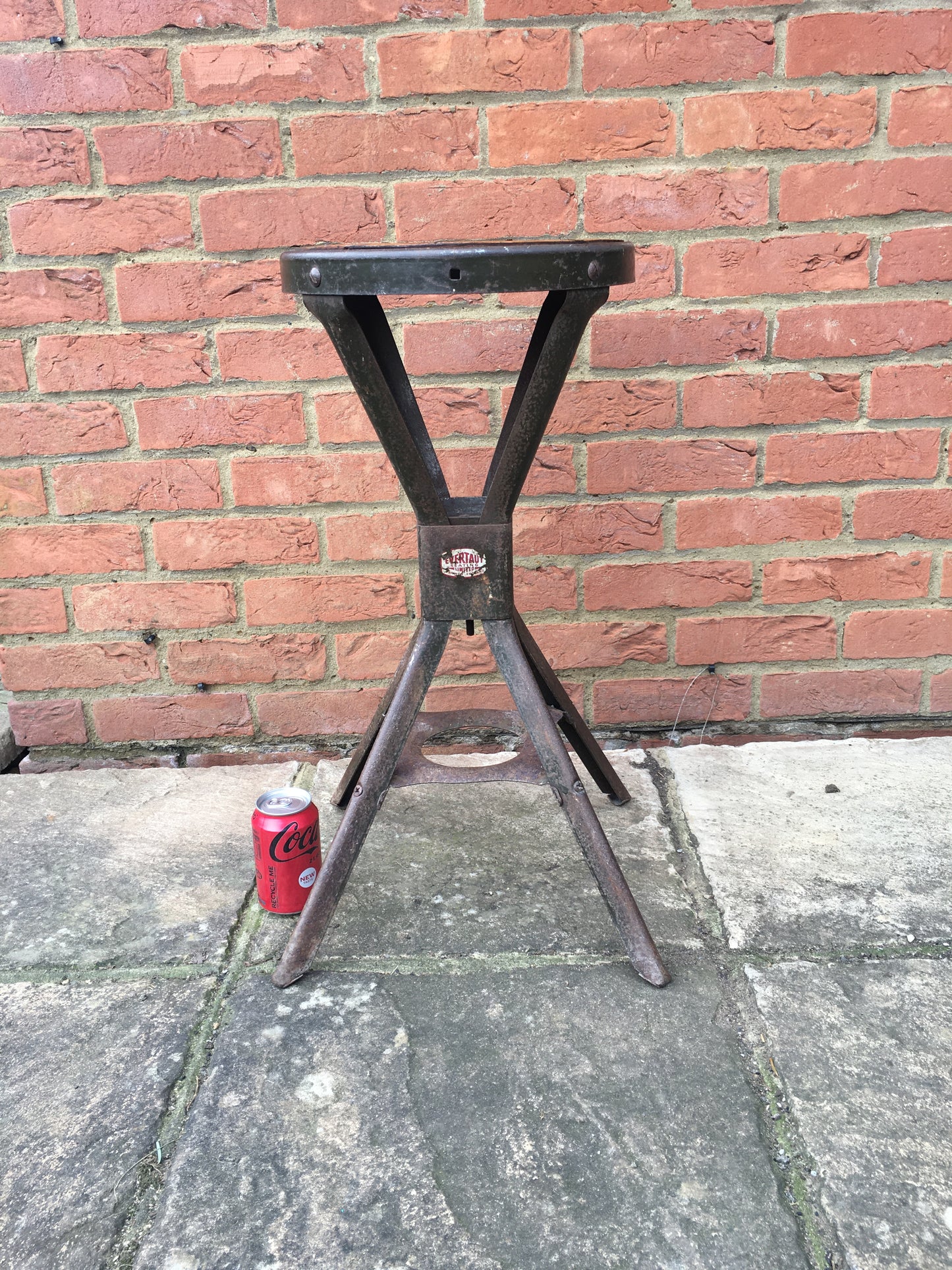 Vintage Evertaut steel stool.