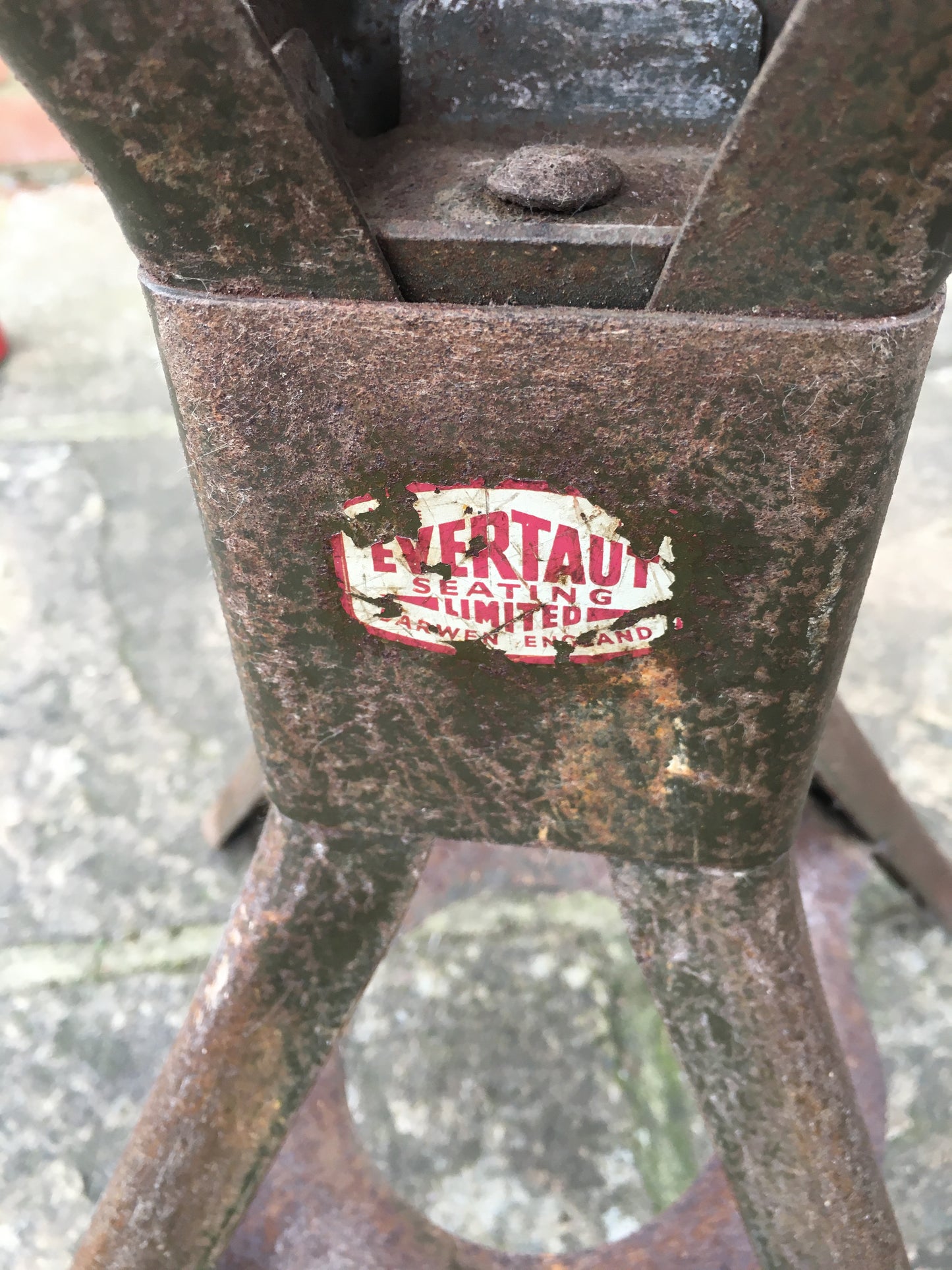 Vintage Evertaut steel stool.