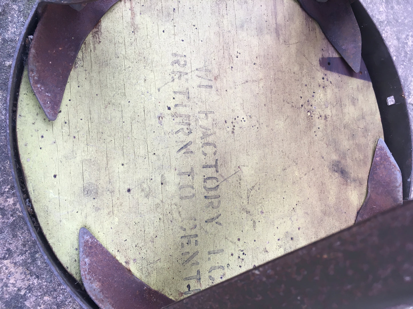 Vintage Evertaut steel stool.