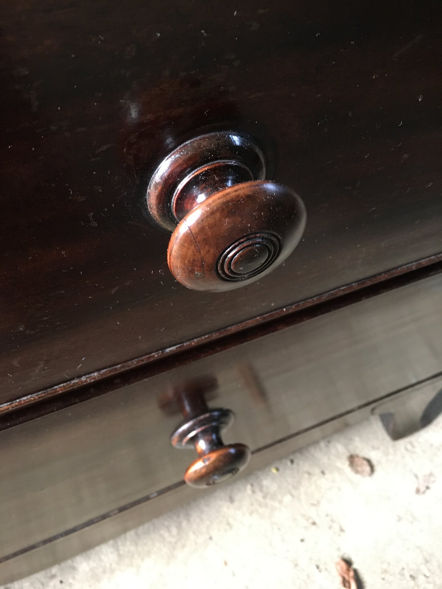 Large Georgian mahogany chest of drawers.