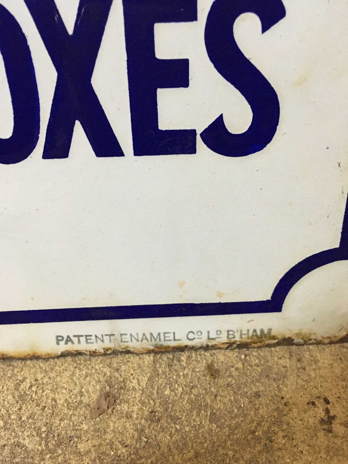 Large early 20th century vintage Colman's enamel shop display advertising sign.