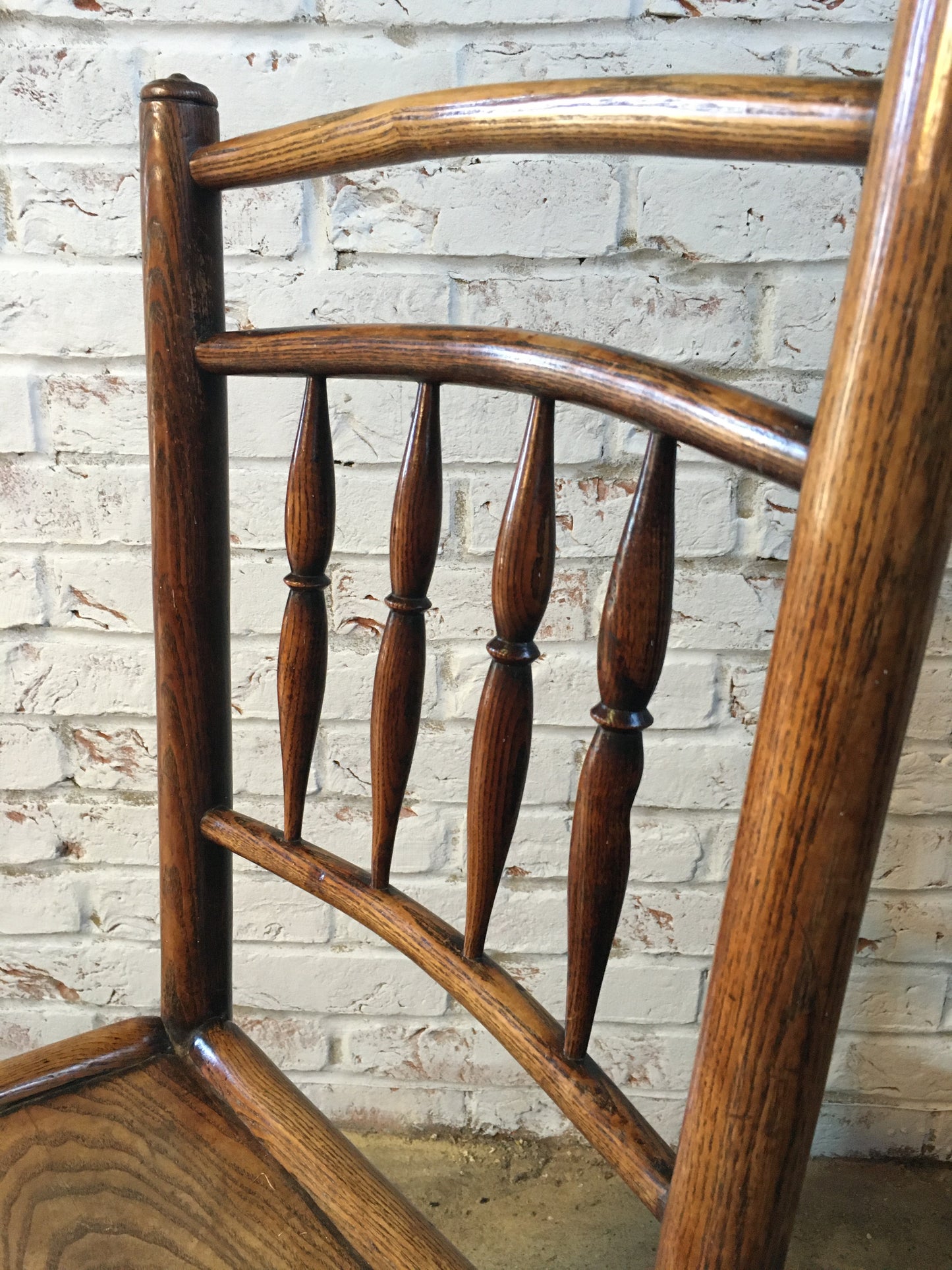 Early 19th century (or earlier) spindle-back side chair.