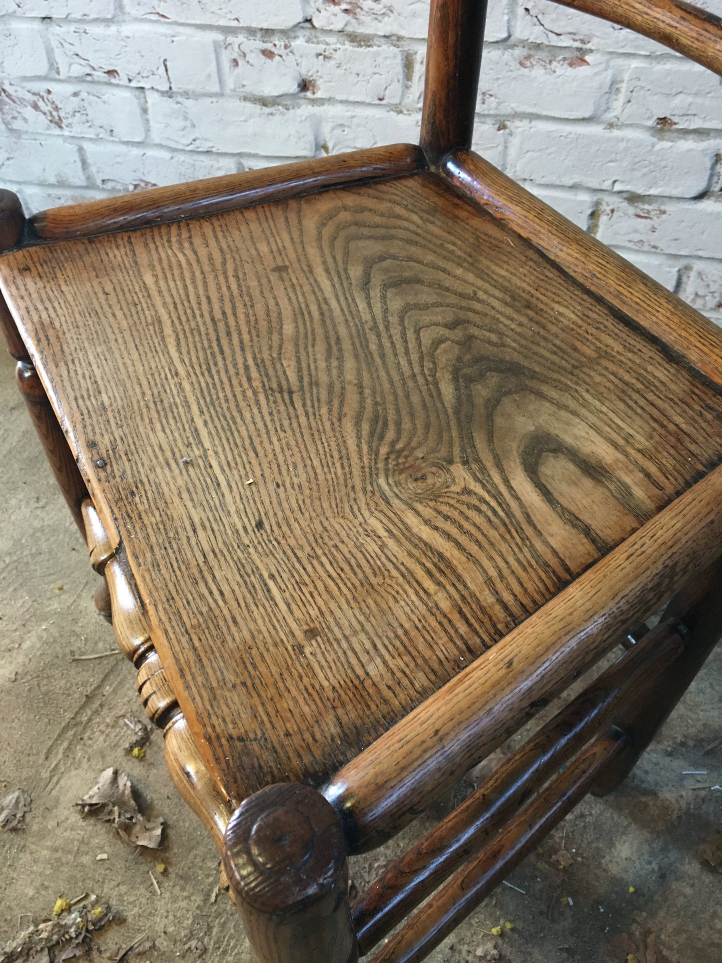 Early 19th century (or earlier) spindle-back side chair.