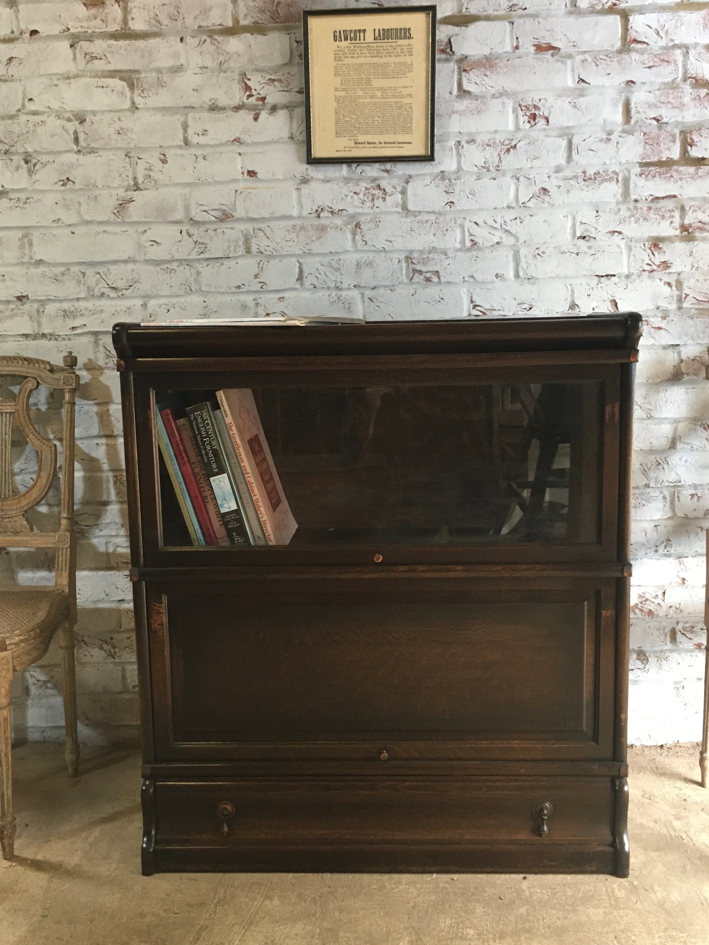 Early Globe Wernicke style barristers stacking bookcase, circa 1900.