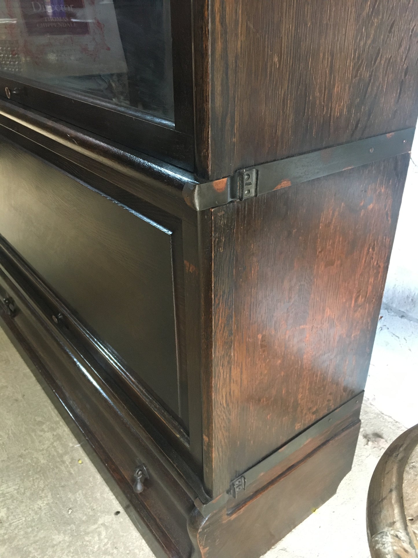 Early Globe Wernicke style barristers stacking bookcase, circa 1900.
