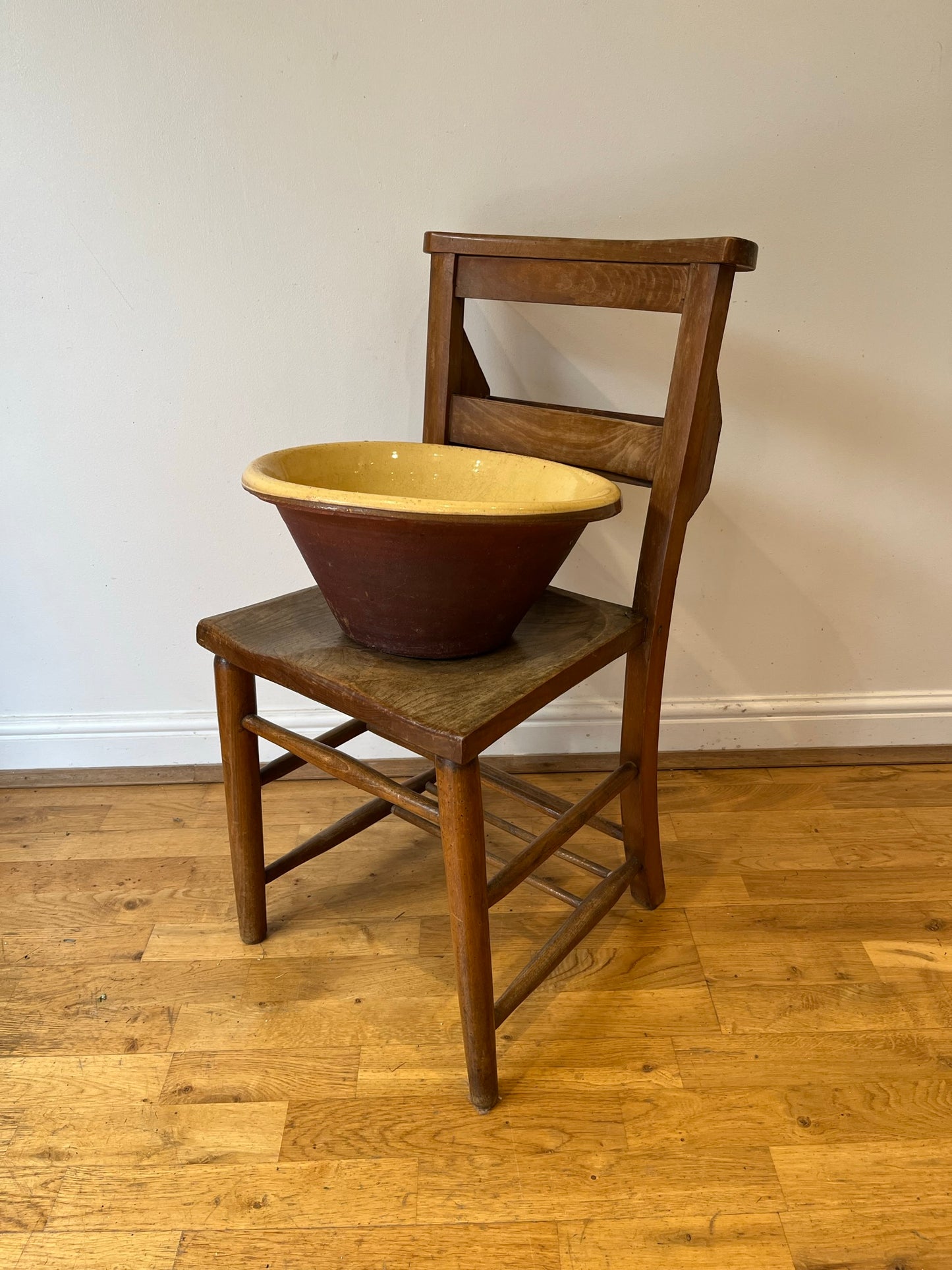 Slipware dairy bowl.