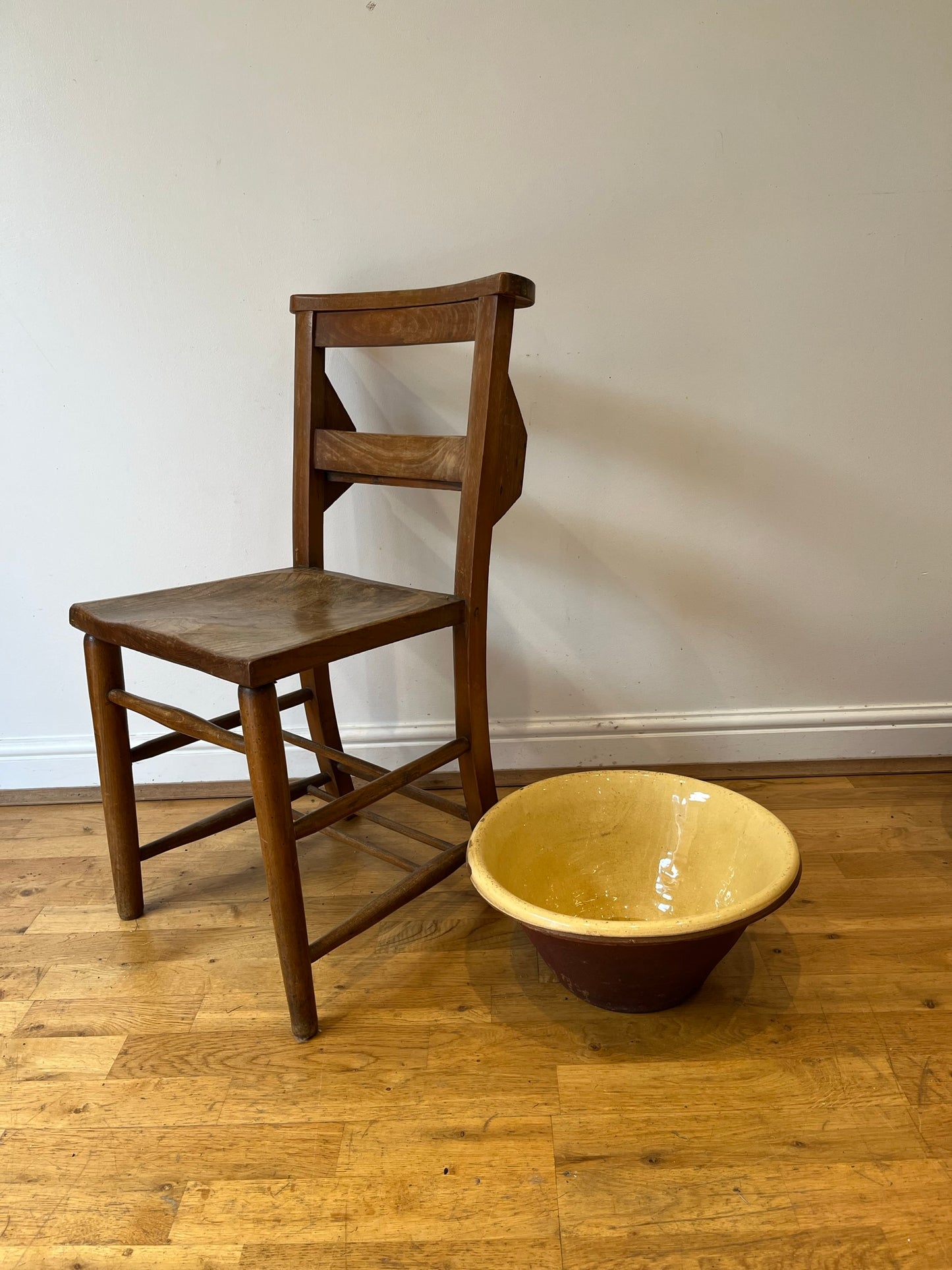 Slipware dairy bowl.