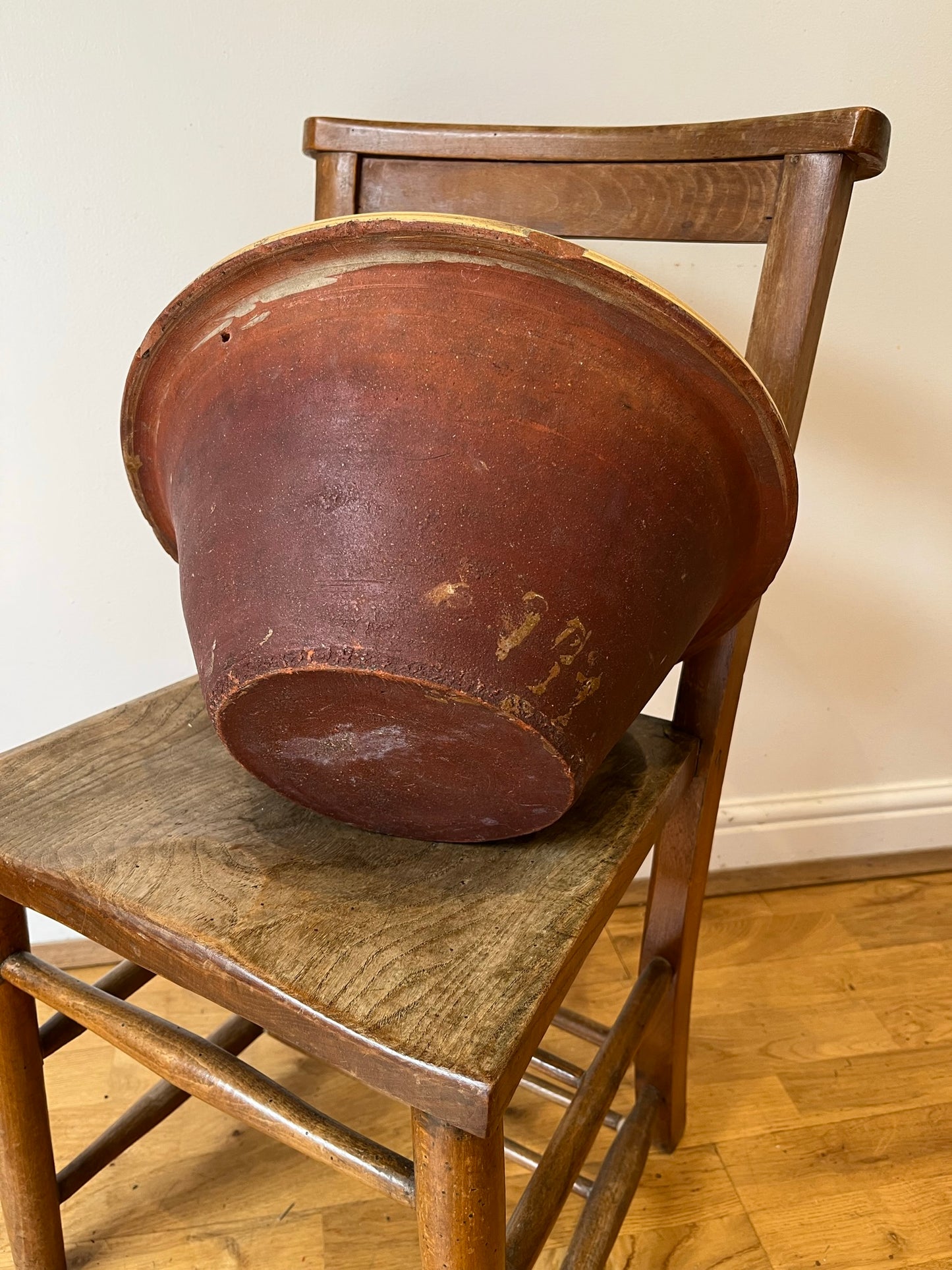 Slipware dairy bowl.