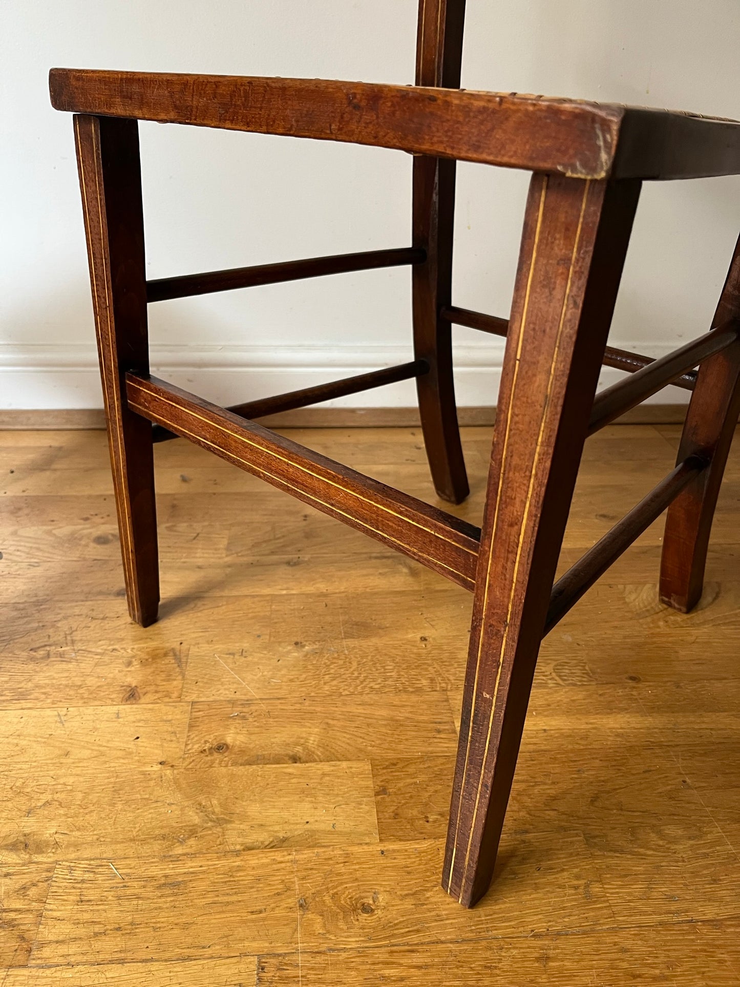 Edwardian bedroom chair from country house.