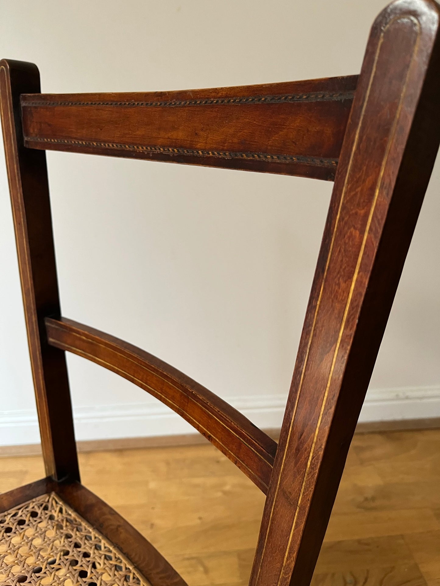 Edwardian bedroom chair from country house.