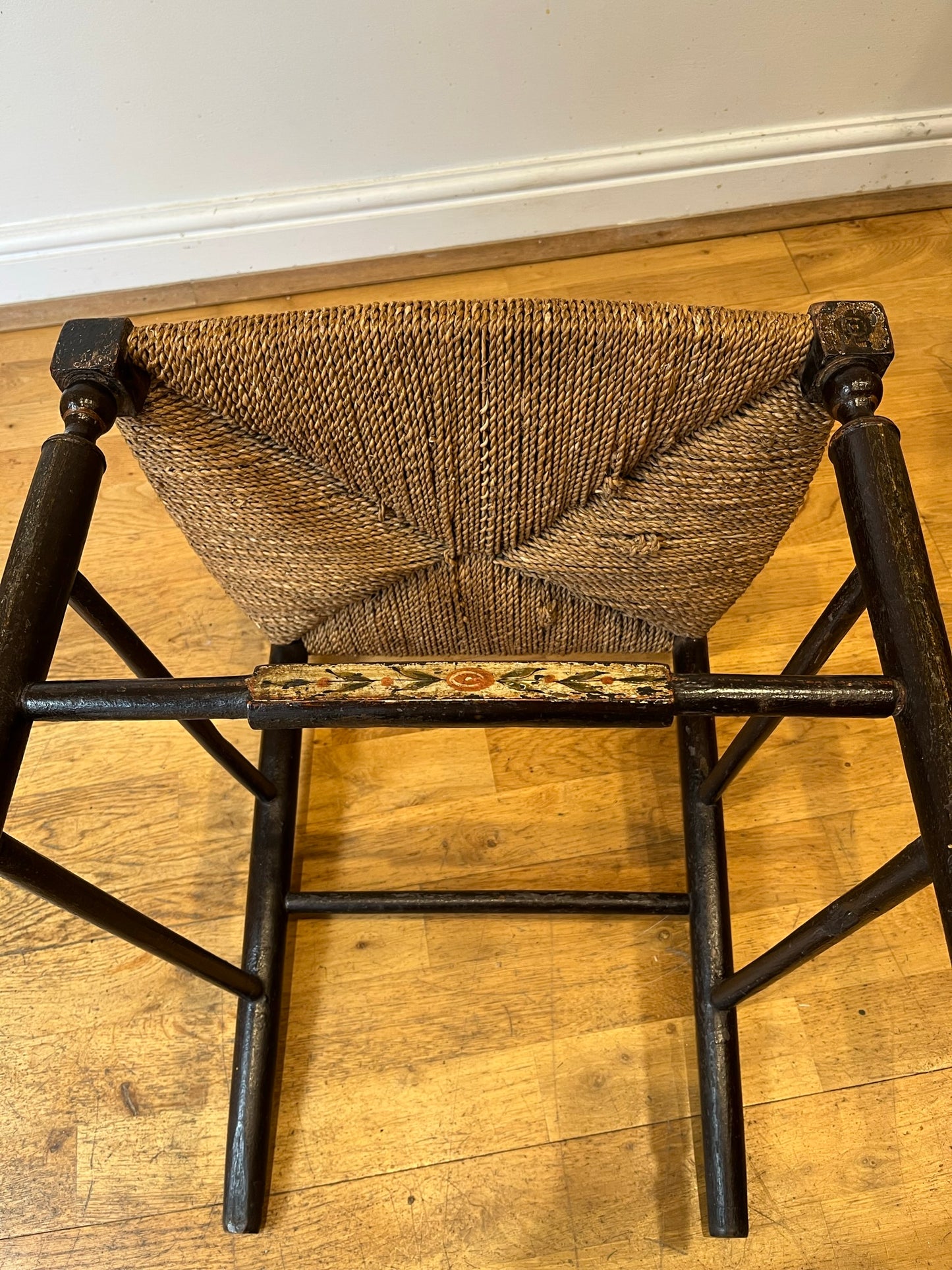 Regency side chair with original paint.