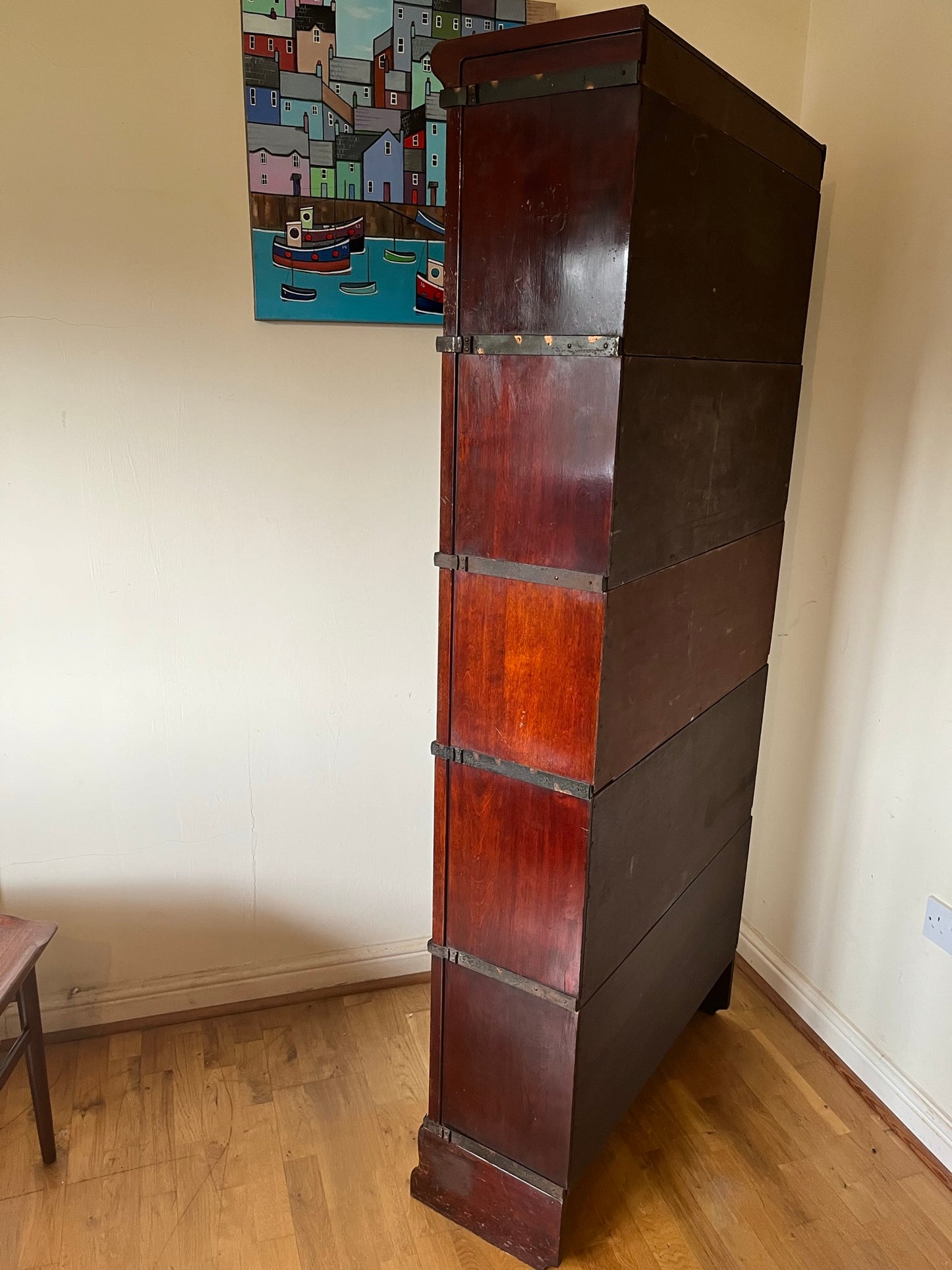 Early Globe-Wernicke stacking bookcase, 5 tiers.