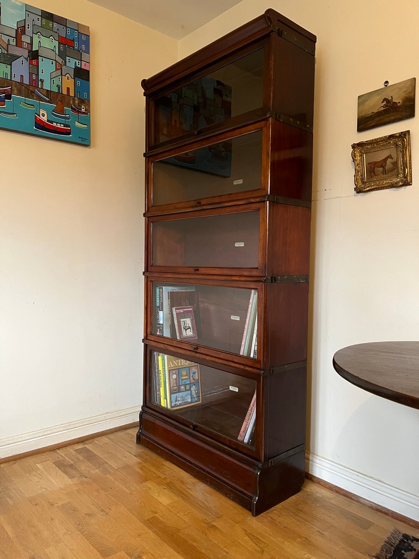 Early Globe-Wernicke stacking bookcase, 5 tiers.