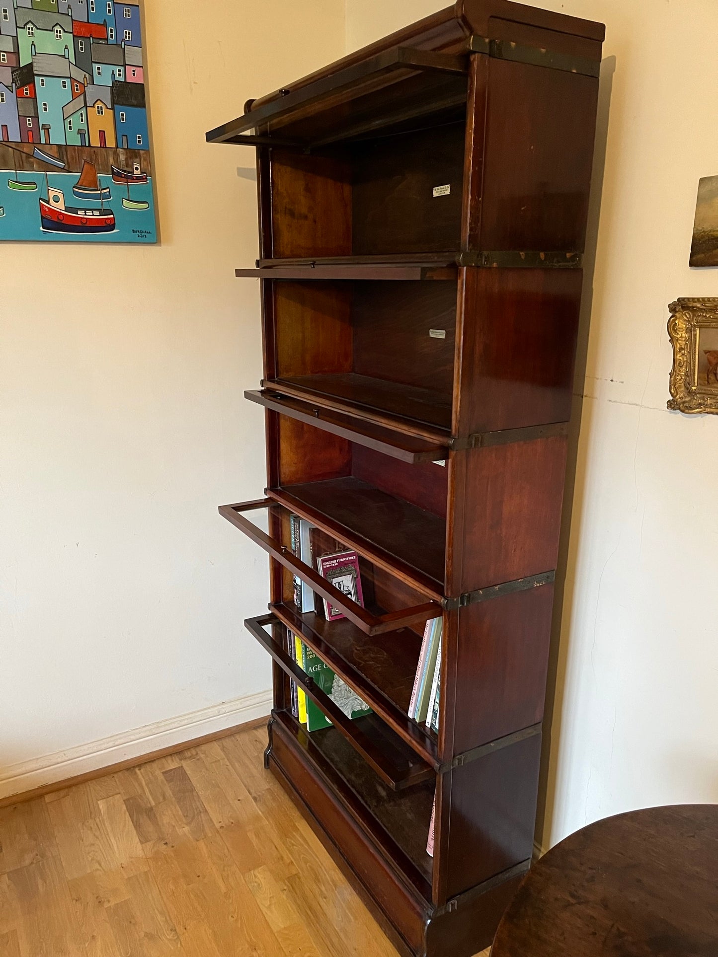 Early Globe-Wernicke stacking bookcase, 5 tiers.