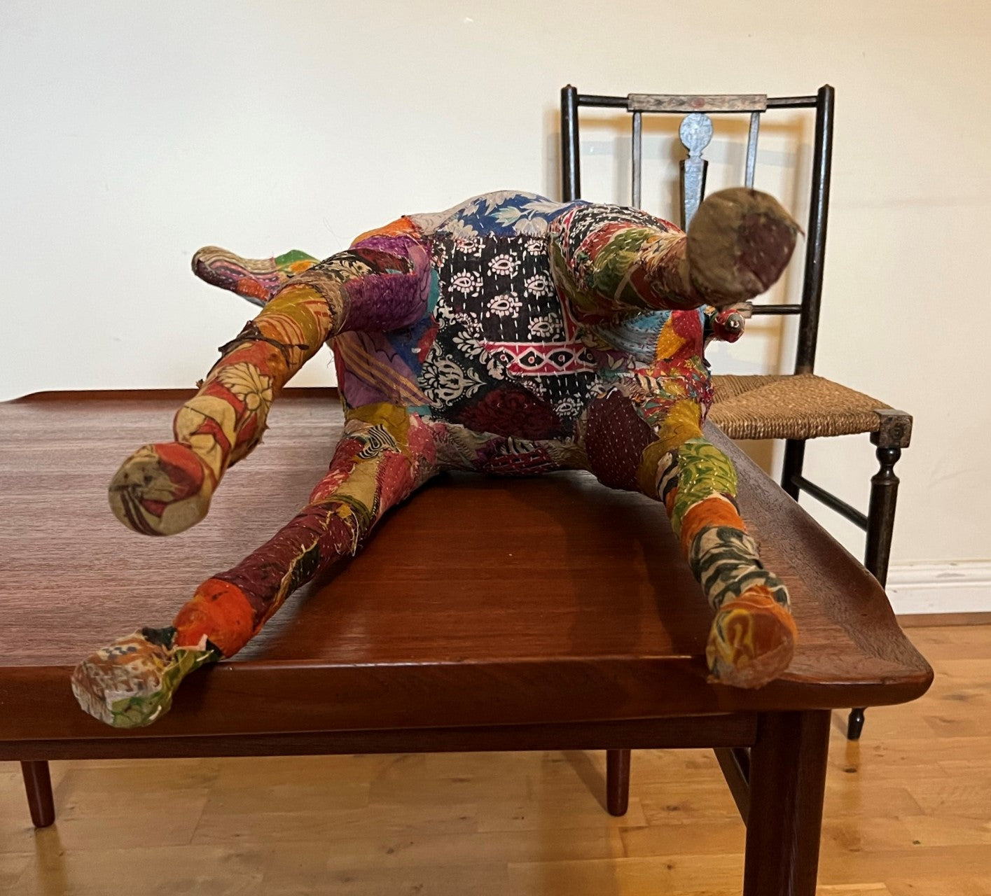 A fine quality vintage patchwork giraffe.