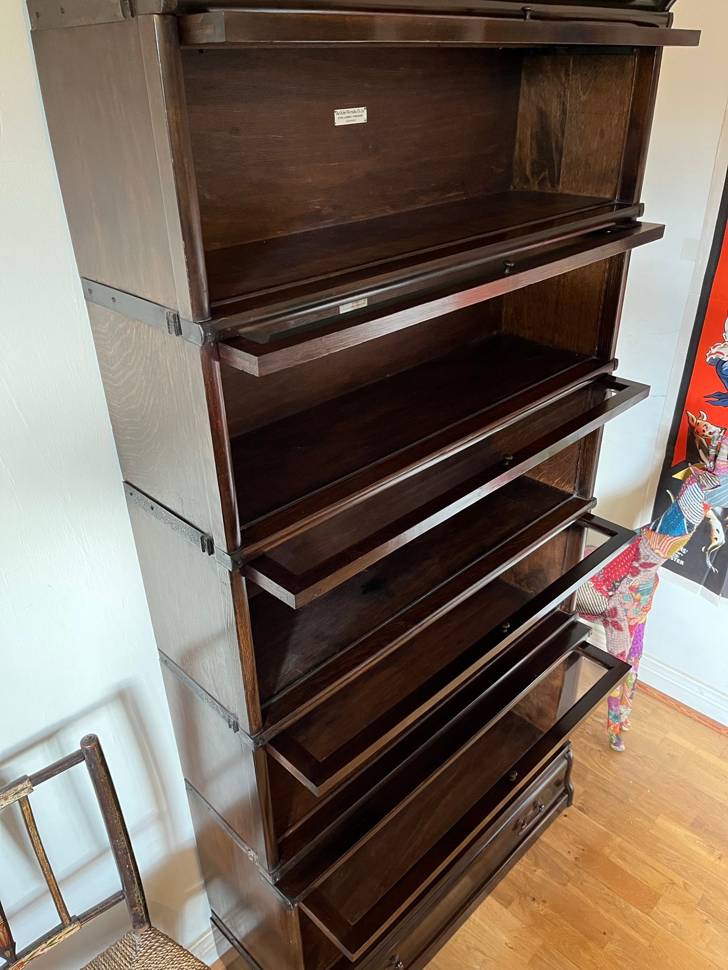 Early Globe-Wernicke stacking bureau bookcase.