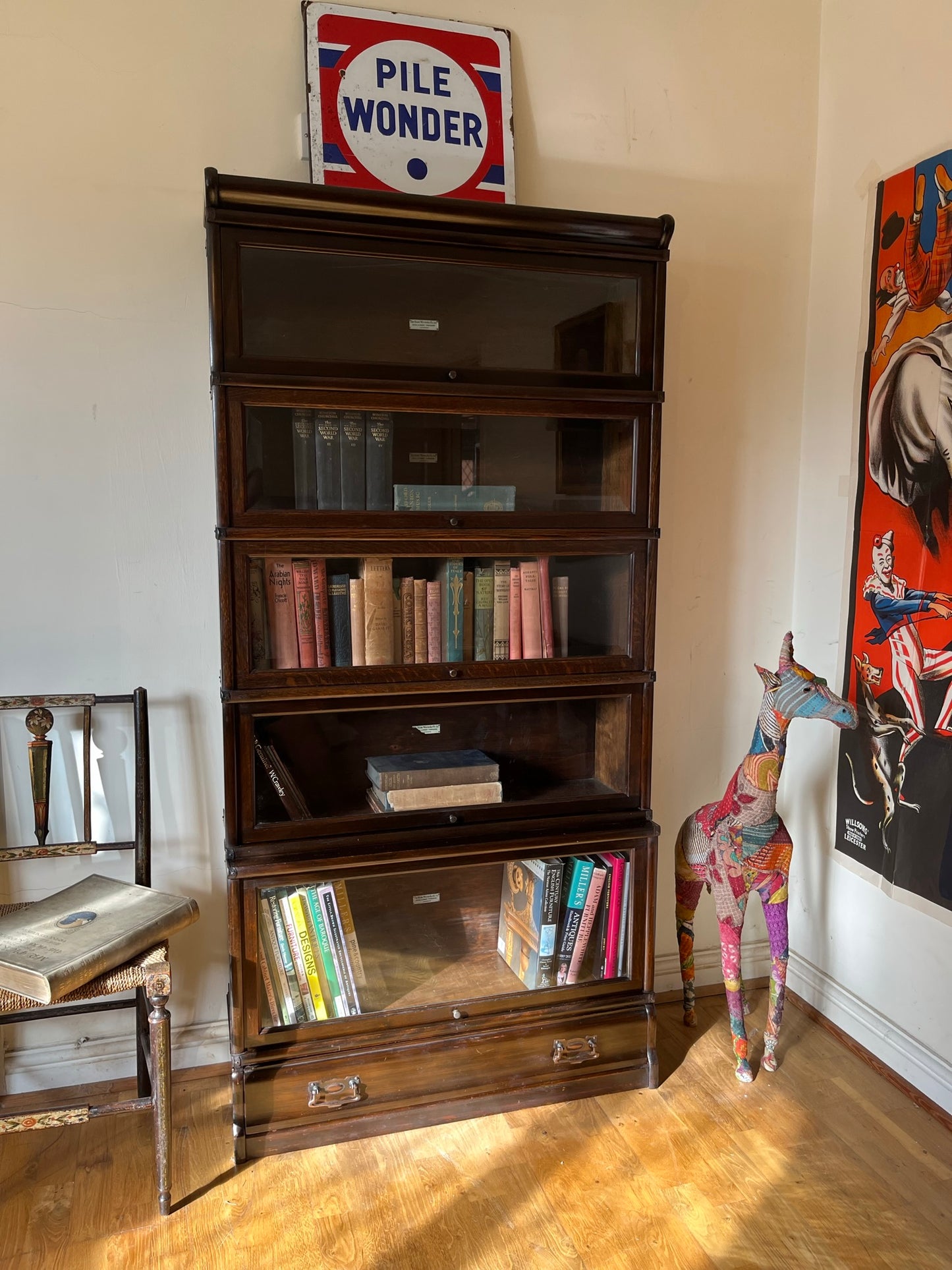 Early Globe-Wernicke stacking bureau bookcase.
