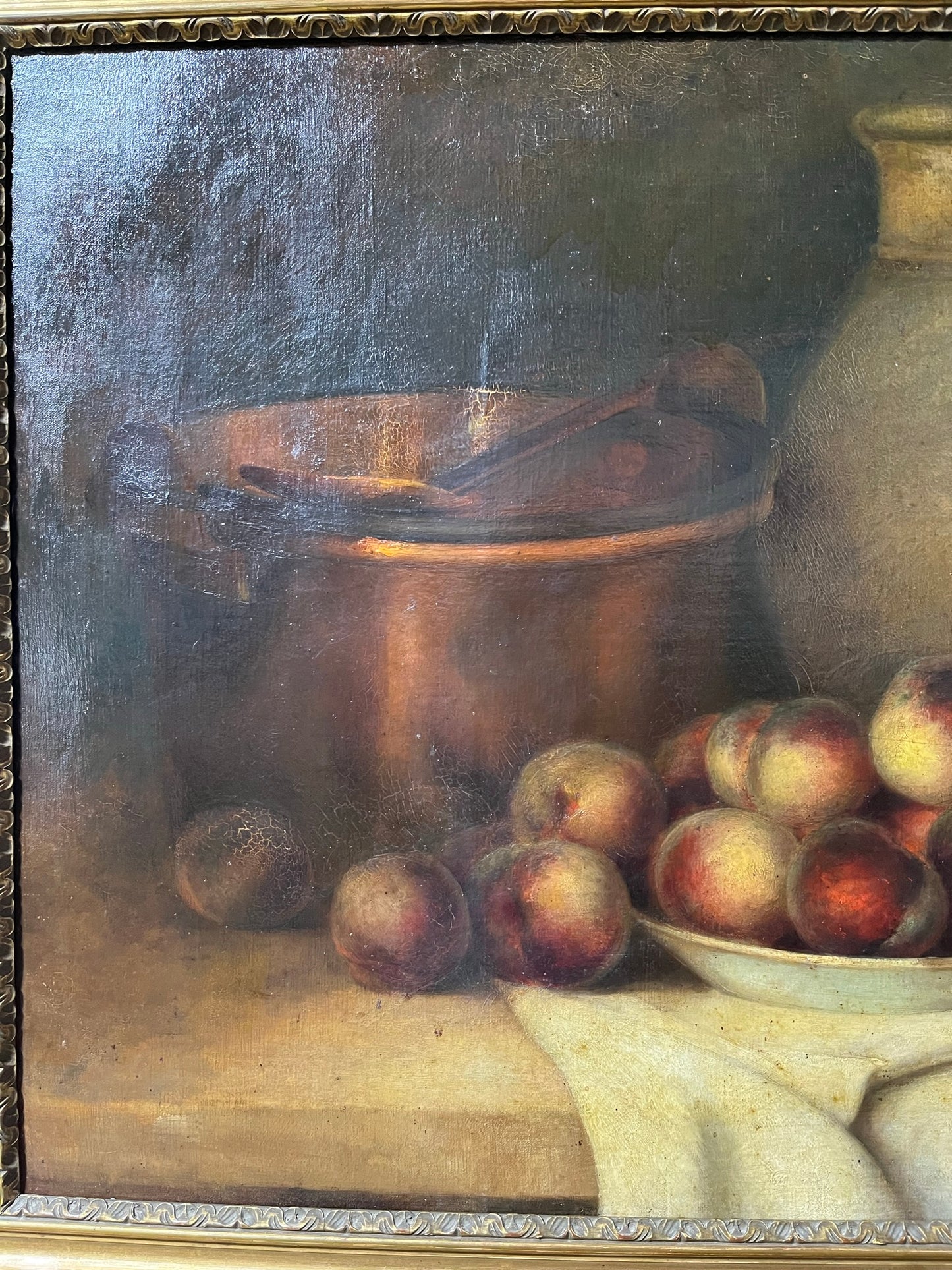 Early 20th century French still life, by S. Gaudin.