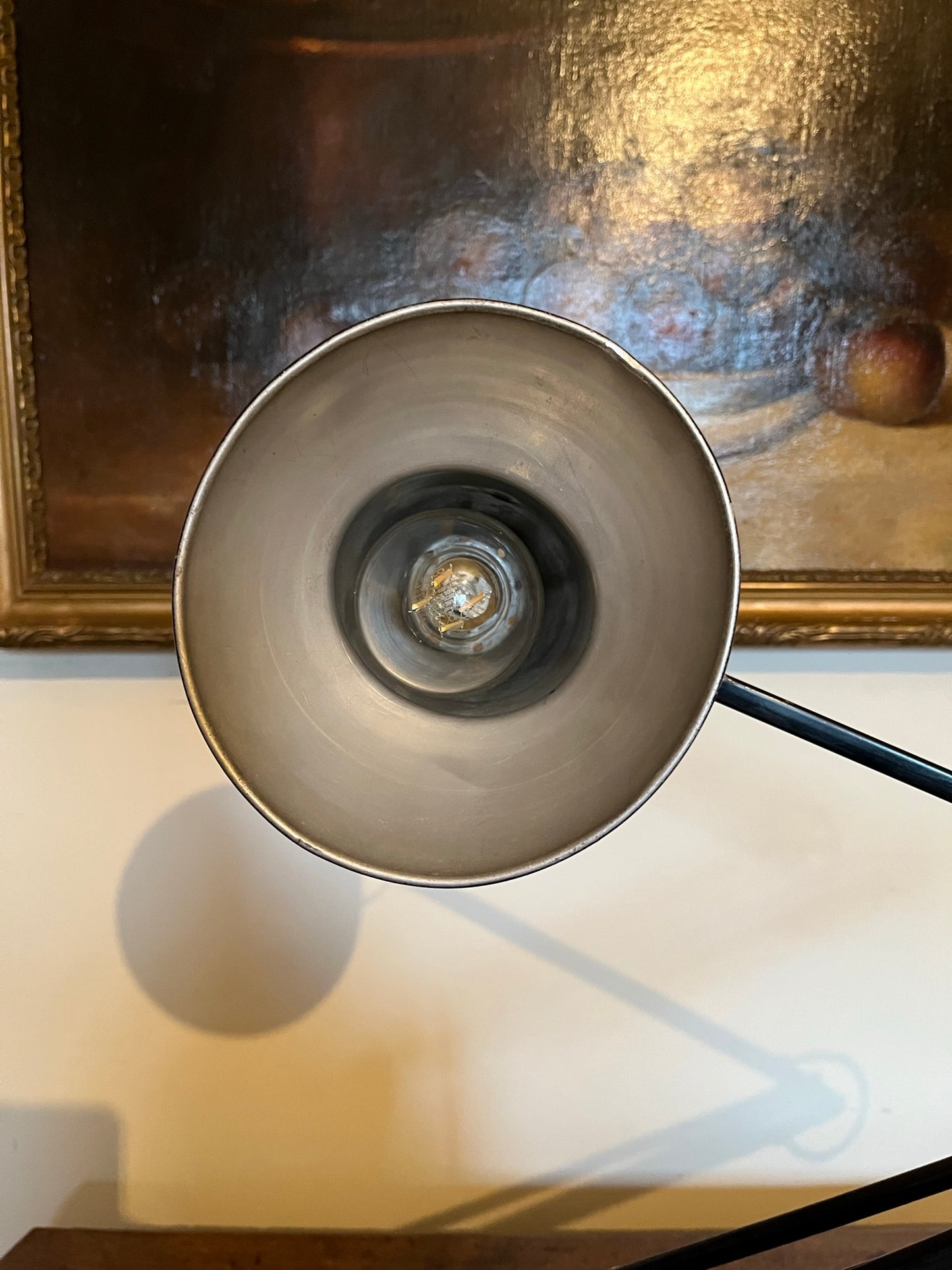 A matching pair of black Anglepoise desk lamps by Herbert Terry and Sons, 1940s.