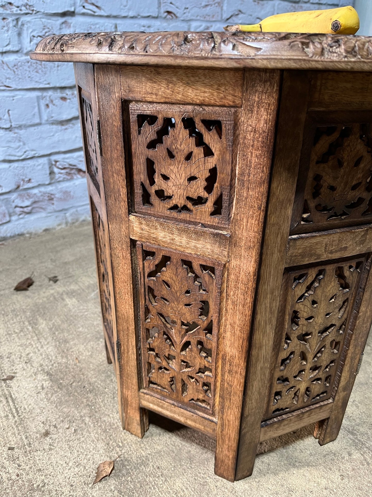 Pair of middle eastern-style occasional tables.
