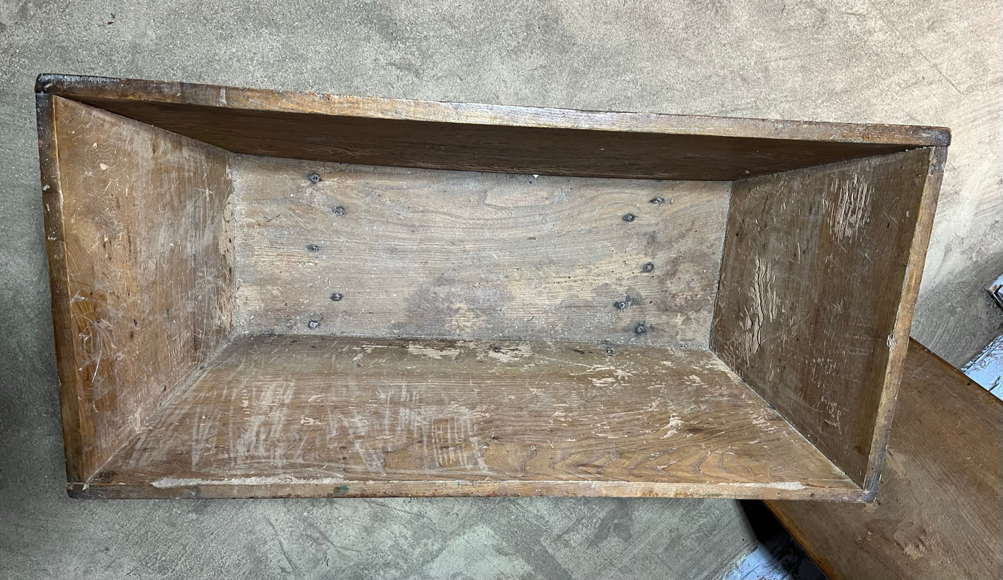 A country made 18th or 19th century dough bin or trough.