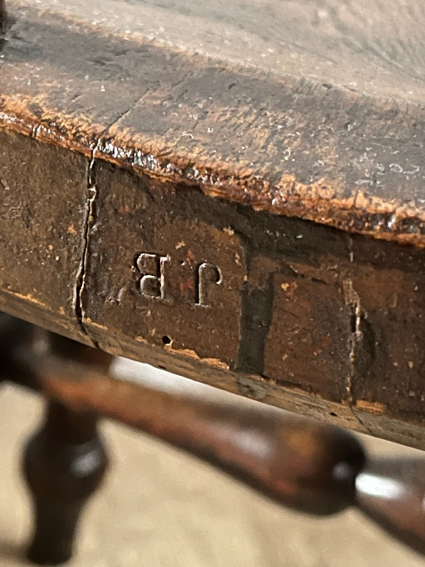 Early Victorian smokers bow arm fireside chair.
