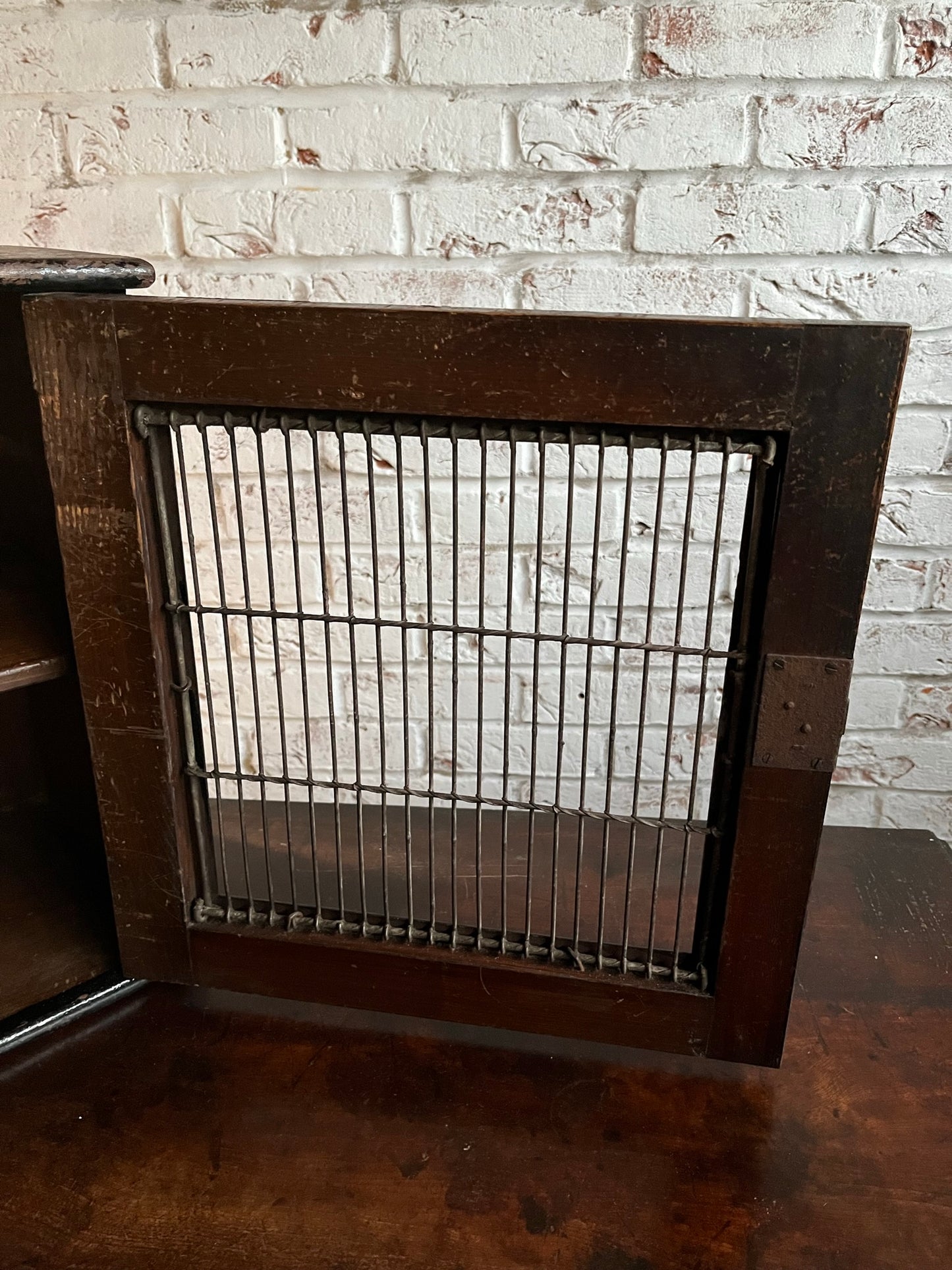 Victorian food cupboard.