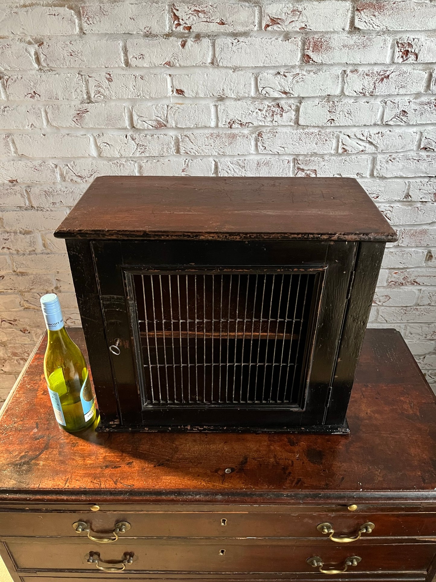 Victorian food cupboard.
