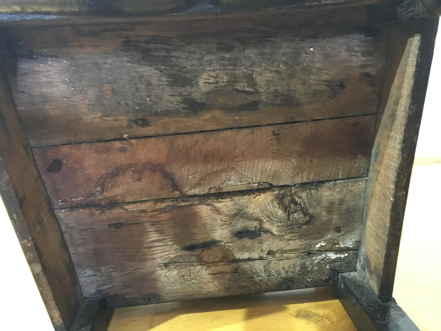 Two 17th/18th century country made chairs.