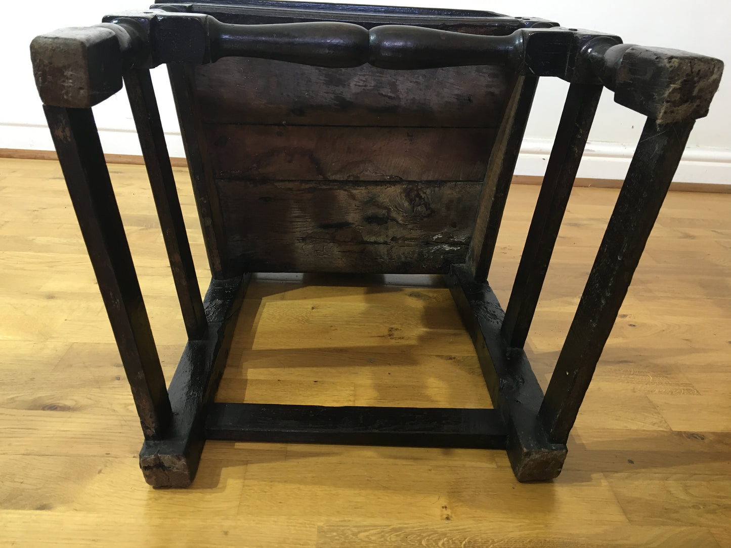 Two 17th/18th century country made chairs.