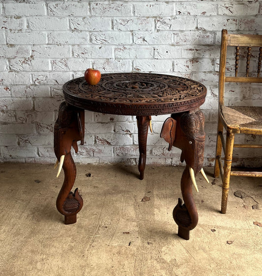 Good Burmese elephant table.