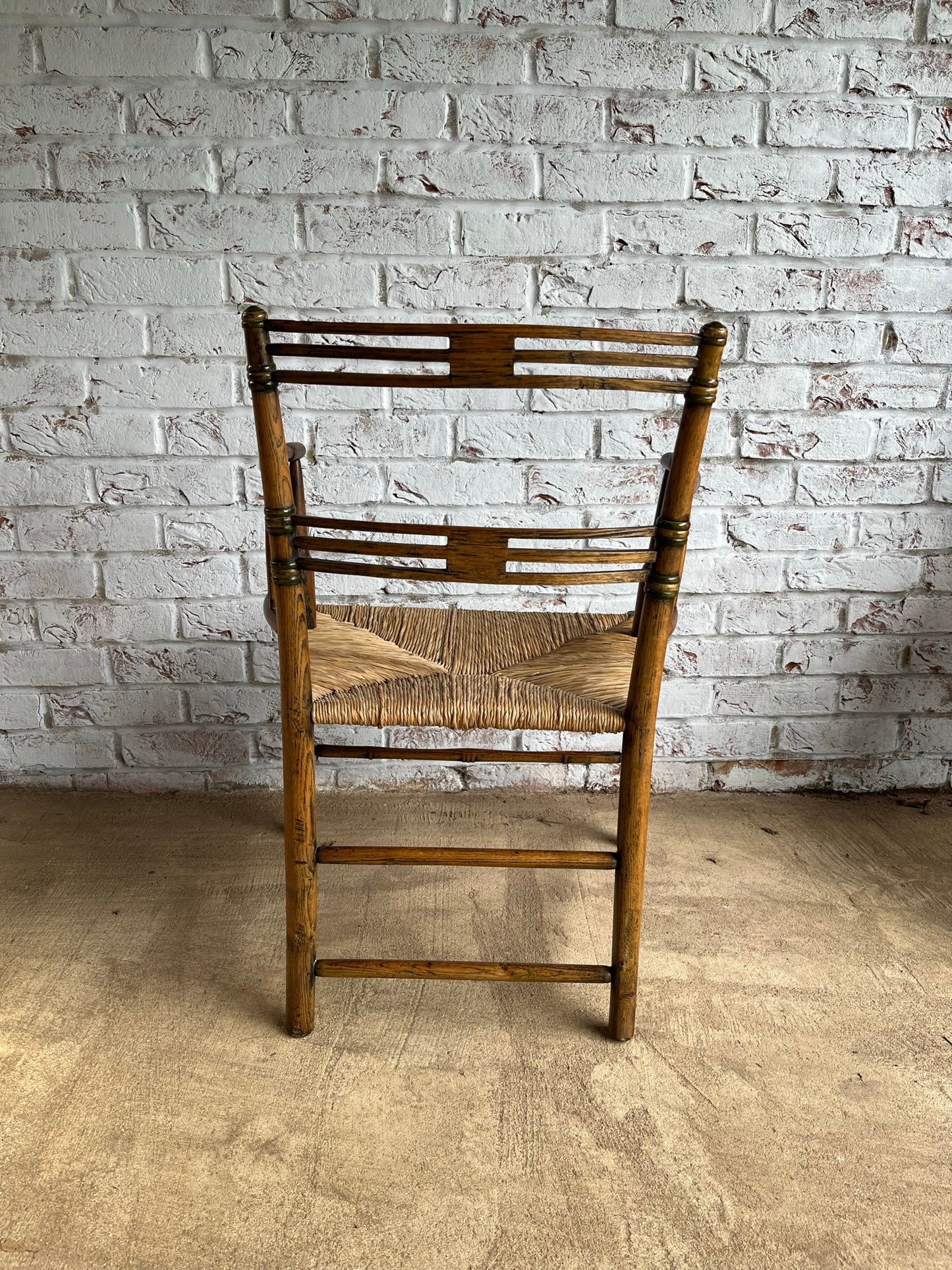 Painted early 19th century Sussex chair.