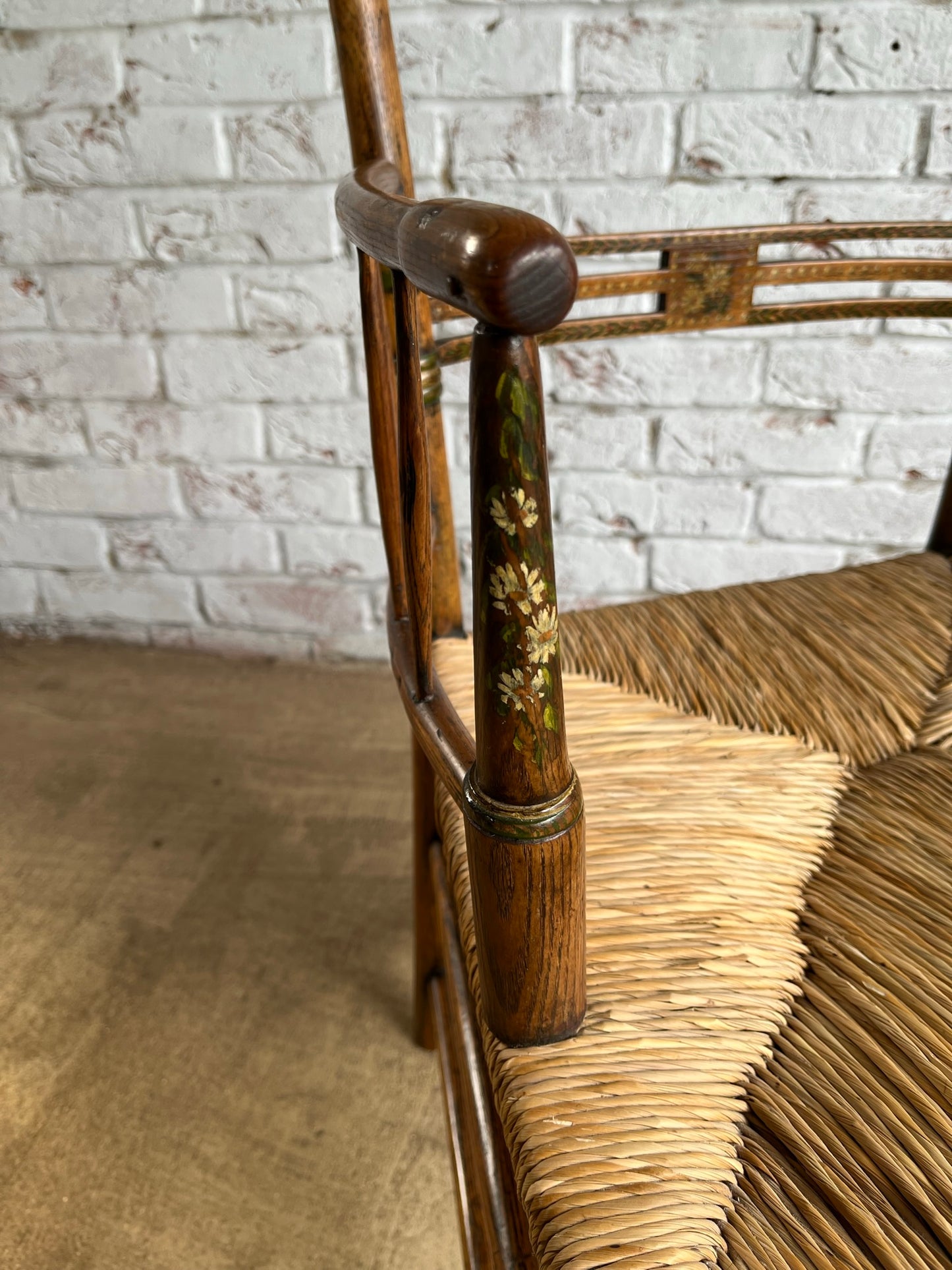 Painted early 19th century Sussex chair.