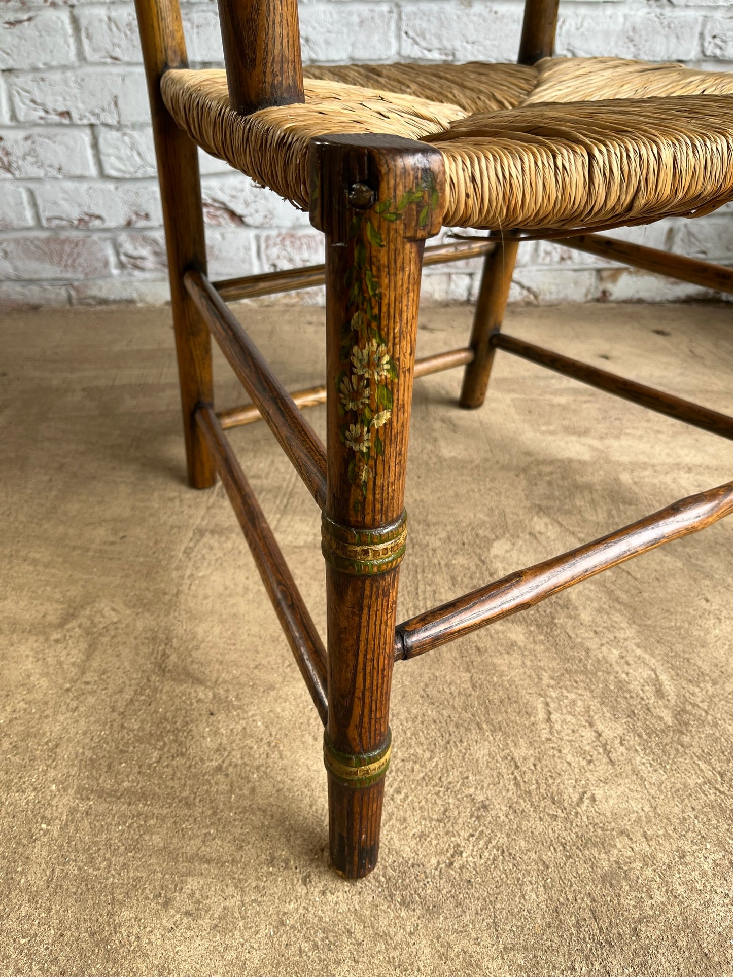 Painted early 19th century Sussex chair.