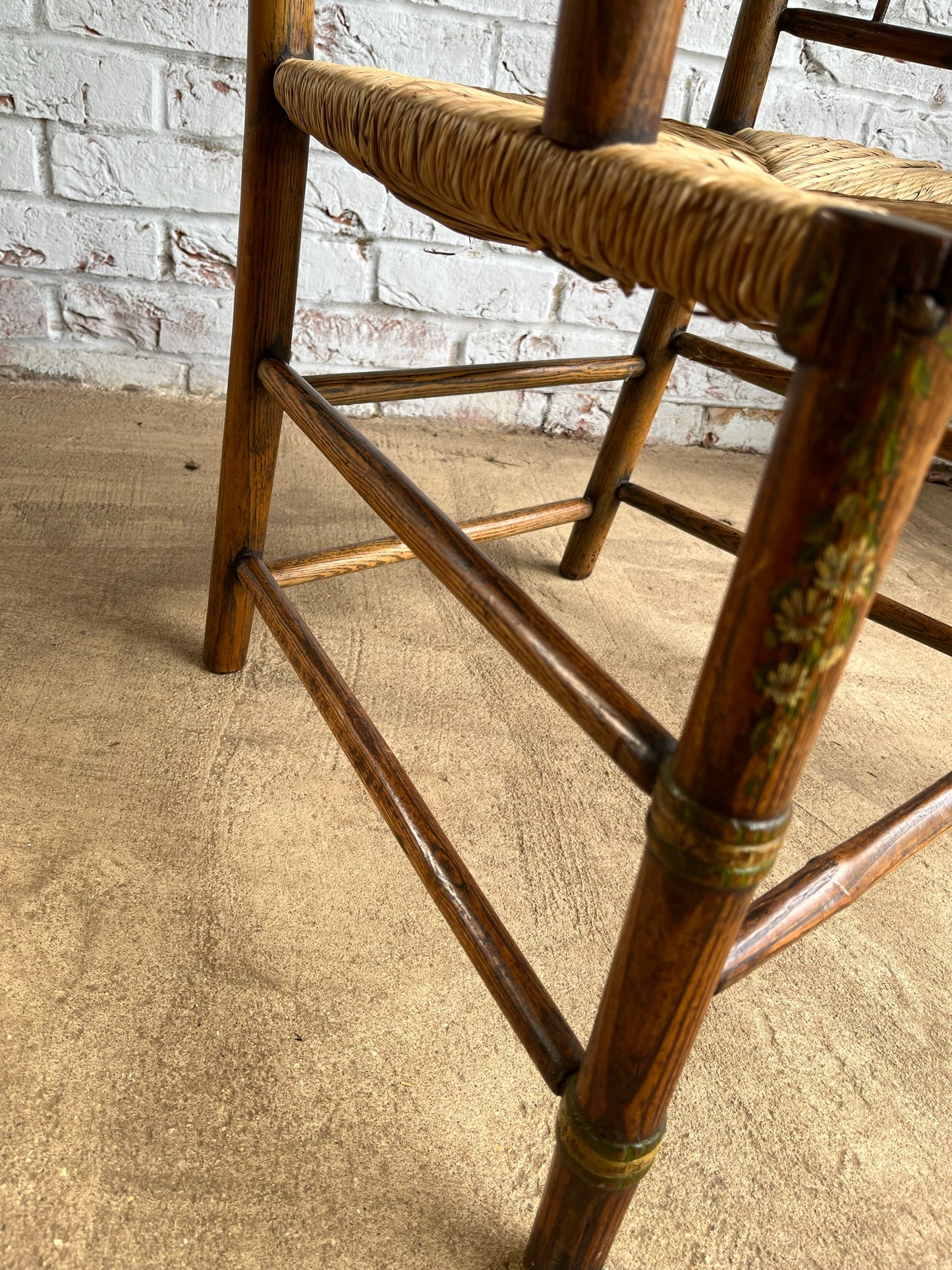 Painted early 19th century Sussex chair.