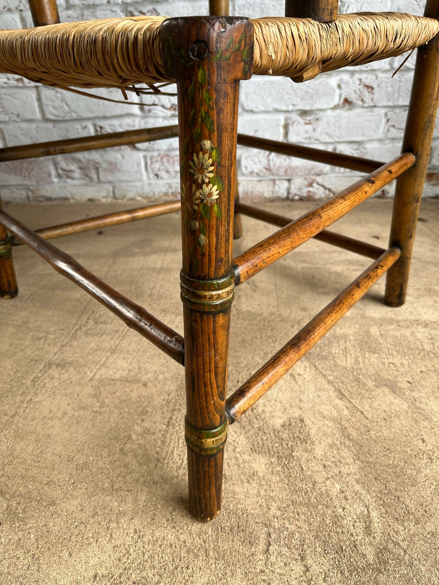 Painted early 19th century Sussex chair.