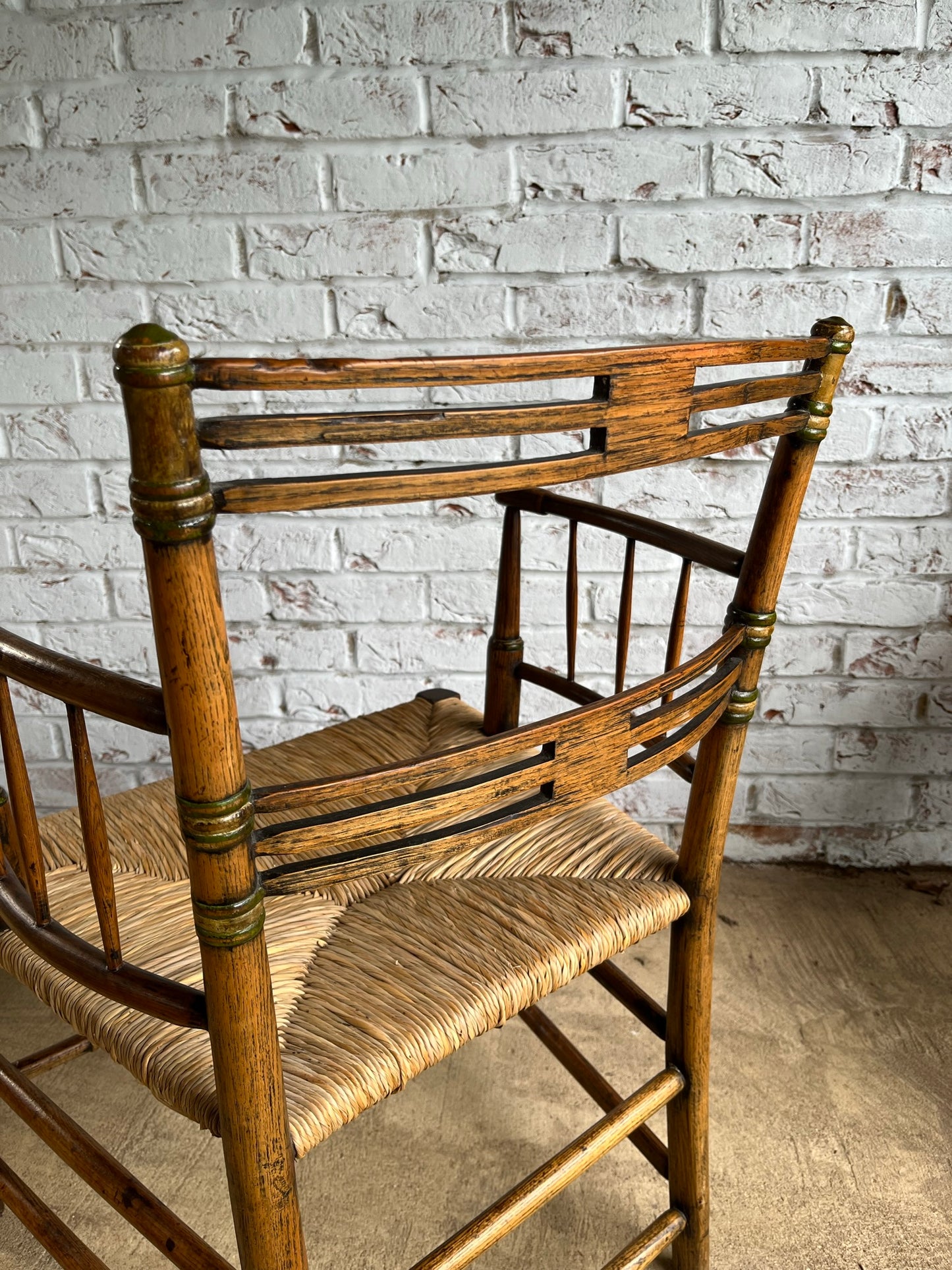 Painted early 19th century Sussex chair.