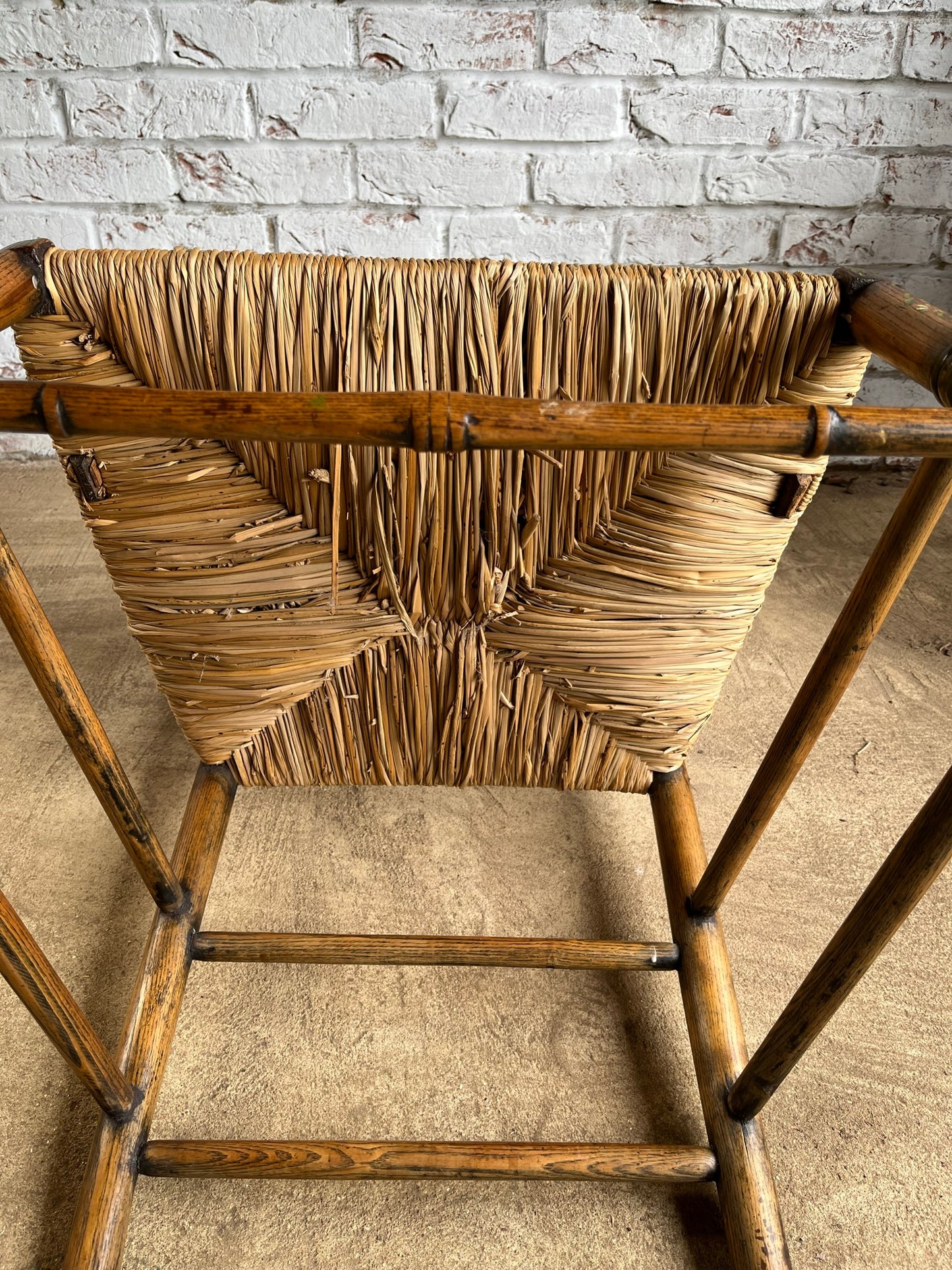 Painted early 19th century Sussex chair.